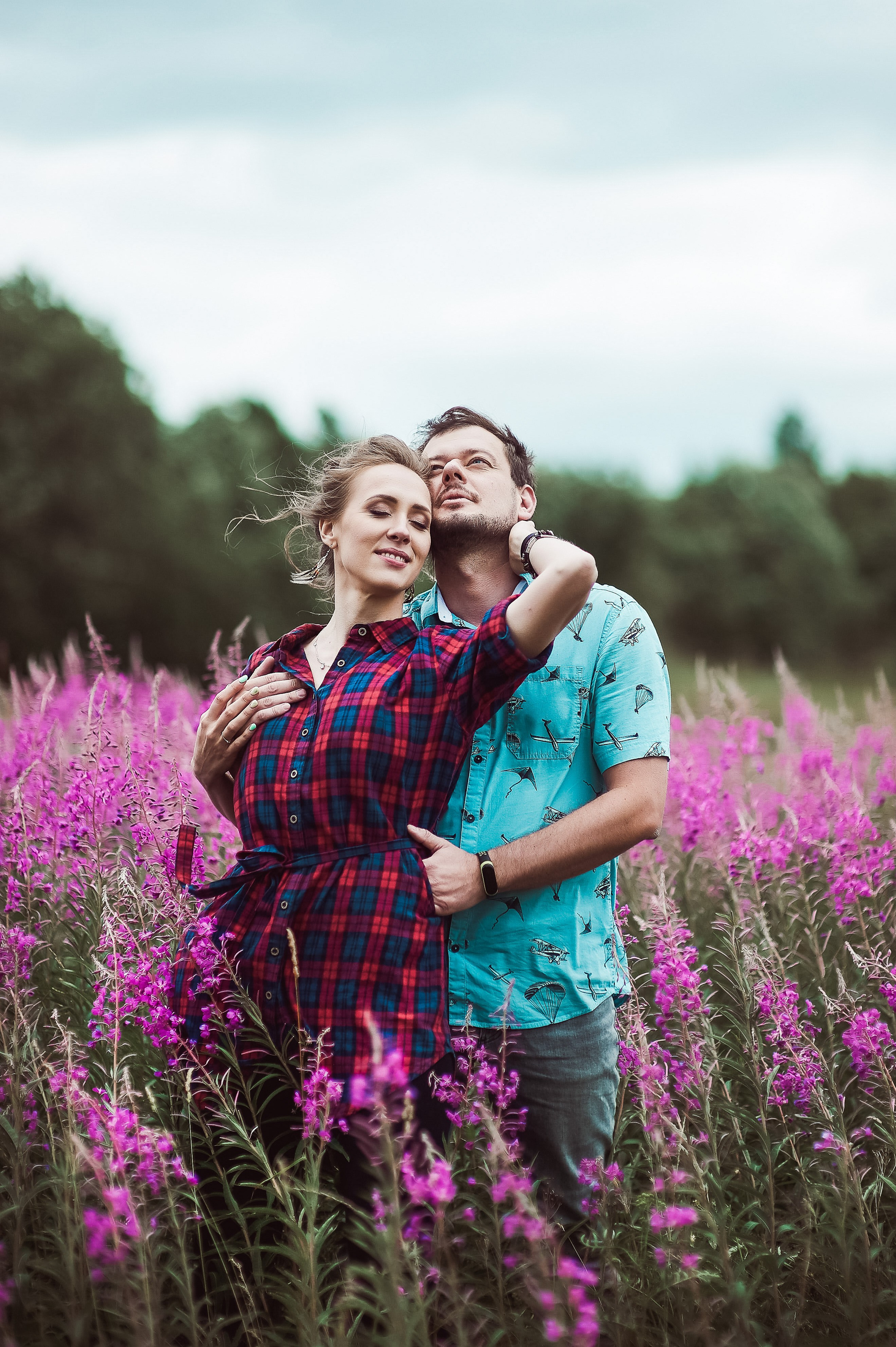 Александра и Вячеслав (фотосессия Love story на природе). Портретный, семейный и свадебный фотограф в Санкт-Петербурге и в Пушкине Ширяев Денис