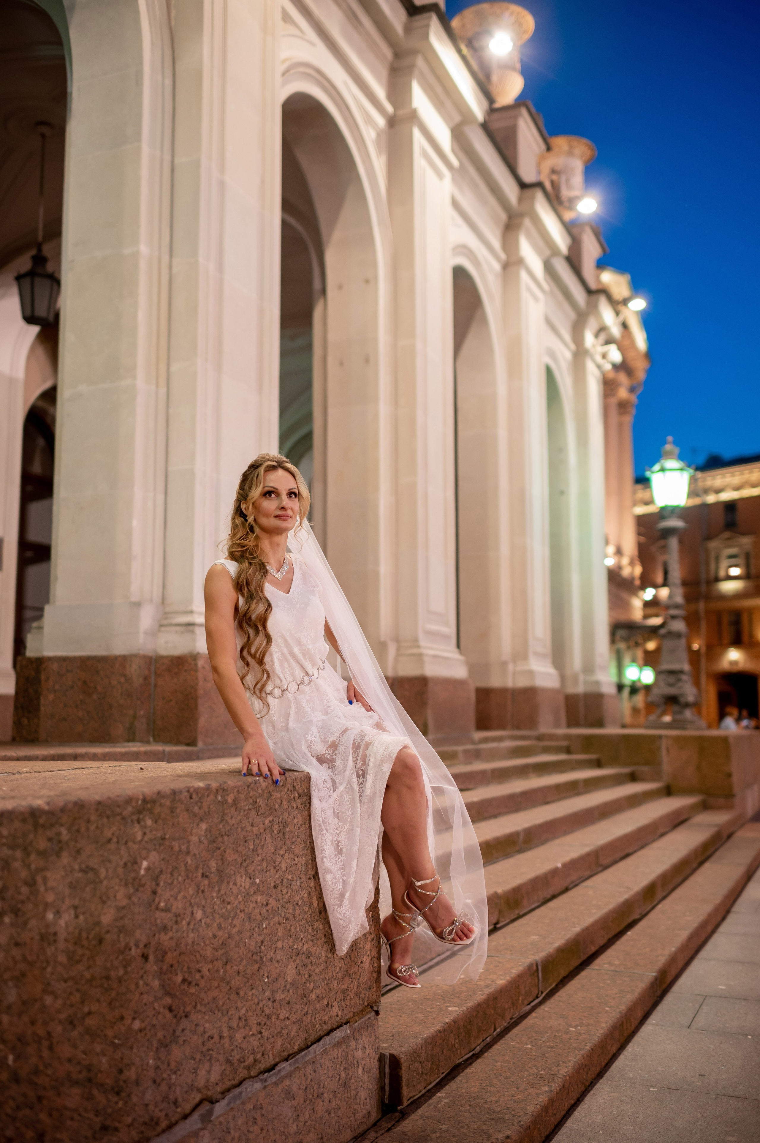 Екатерина и Андрей (свадебная фотосессия в вечернем Петербурге). Портретный, семейный и свадебный фотограф в Санкт-Петербурге и в Пушкине Ширяев Денис