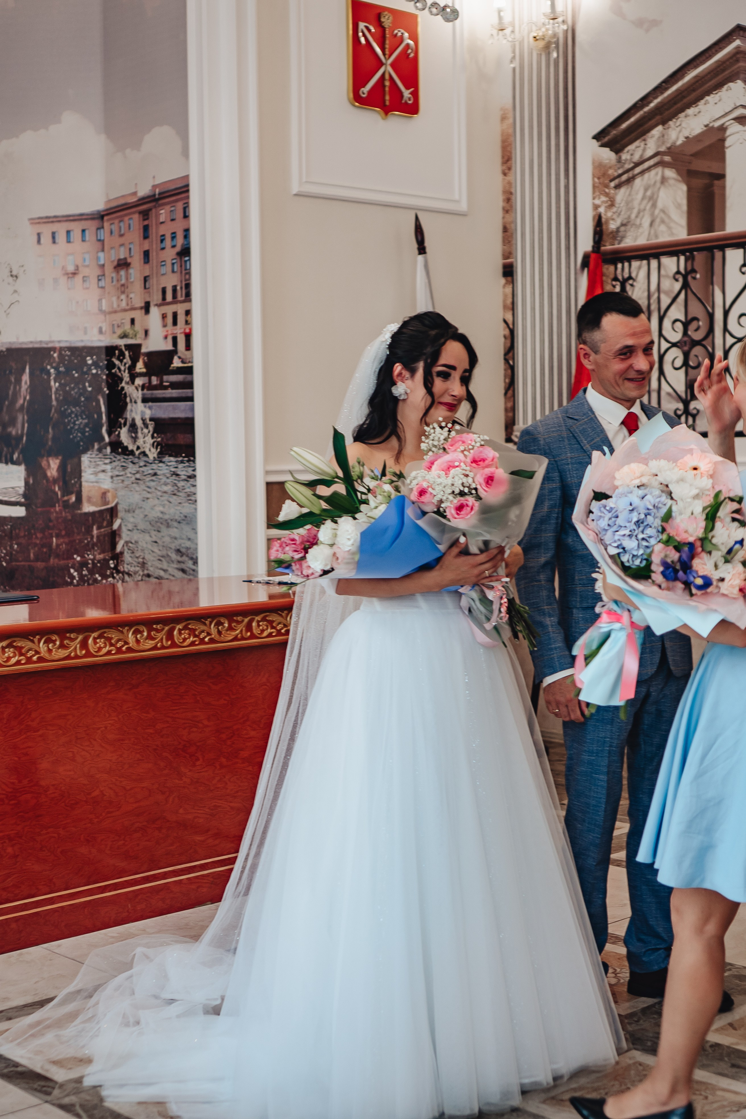 СВАДЕБНАЯ СЬЕМКА В ЗАГСЕ НА МОСКОВСКОМ ПРОСПЕКТЕ. Профессиональный фотограф, Санкт-Петербург — Виктория Богомолова