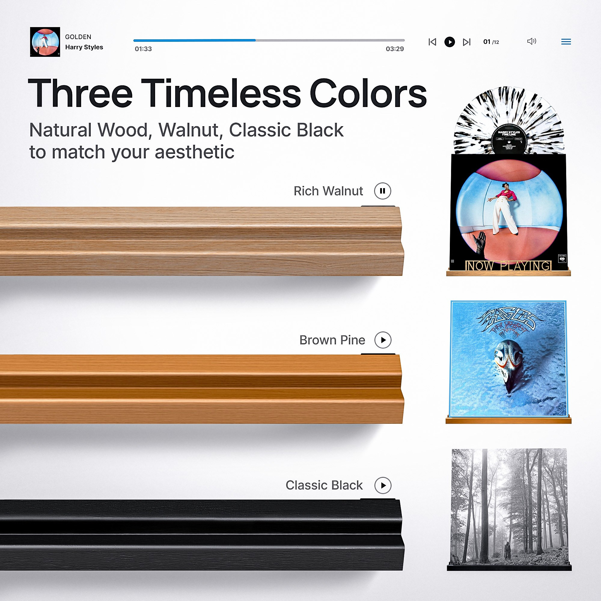 Амазон листинг полочек для винила. Дизайн карточек товара для Wildberries, Ozon, Amazon