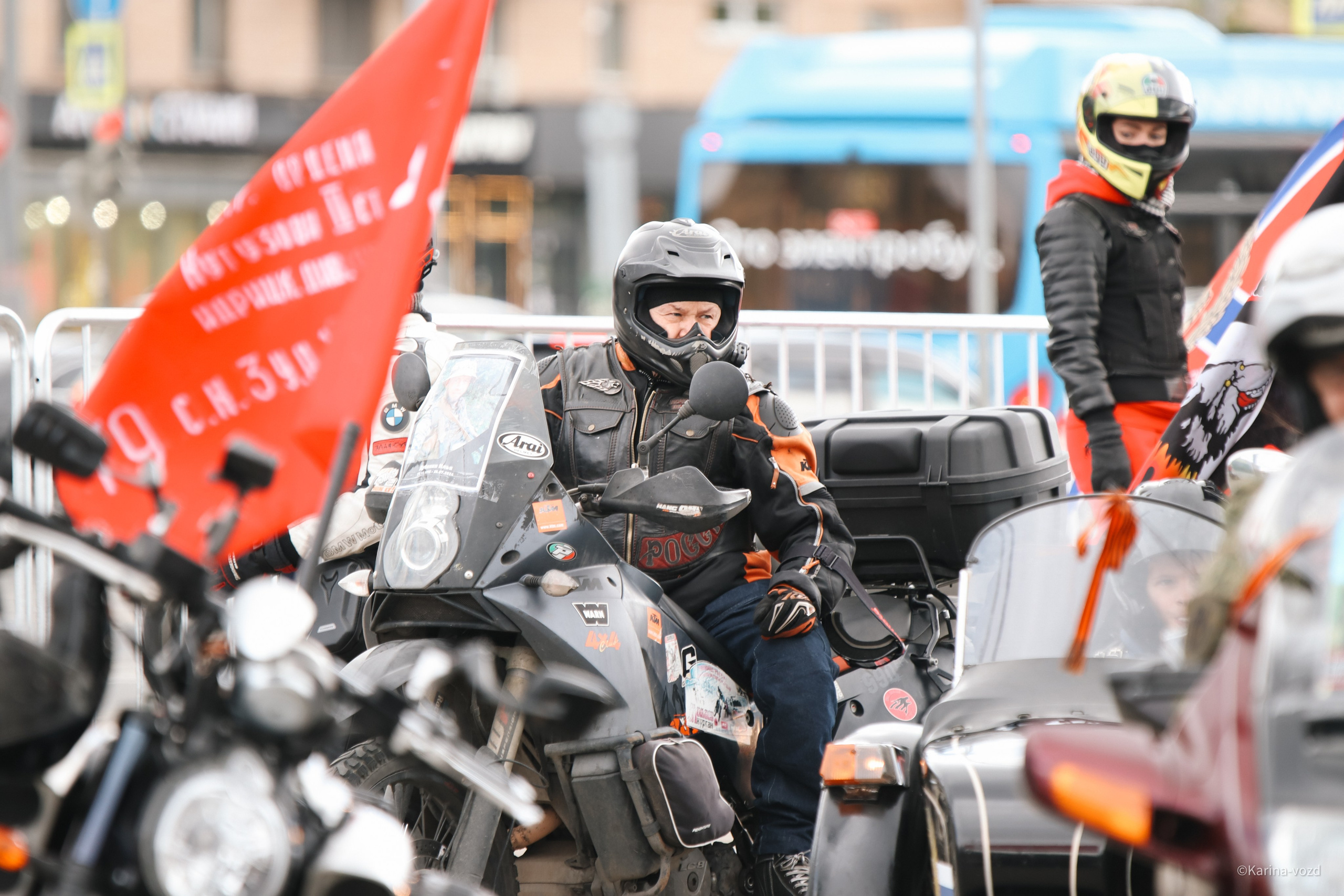 Открытие мотосезона 2025 «Ночные Волки"/ Москва. Репортажный фотограф в Москве и Зеленограде Karina-vozd