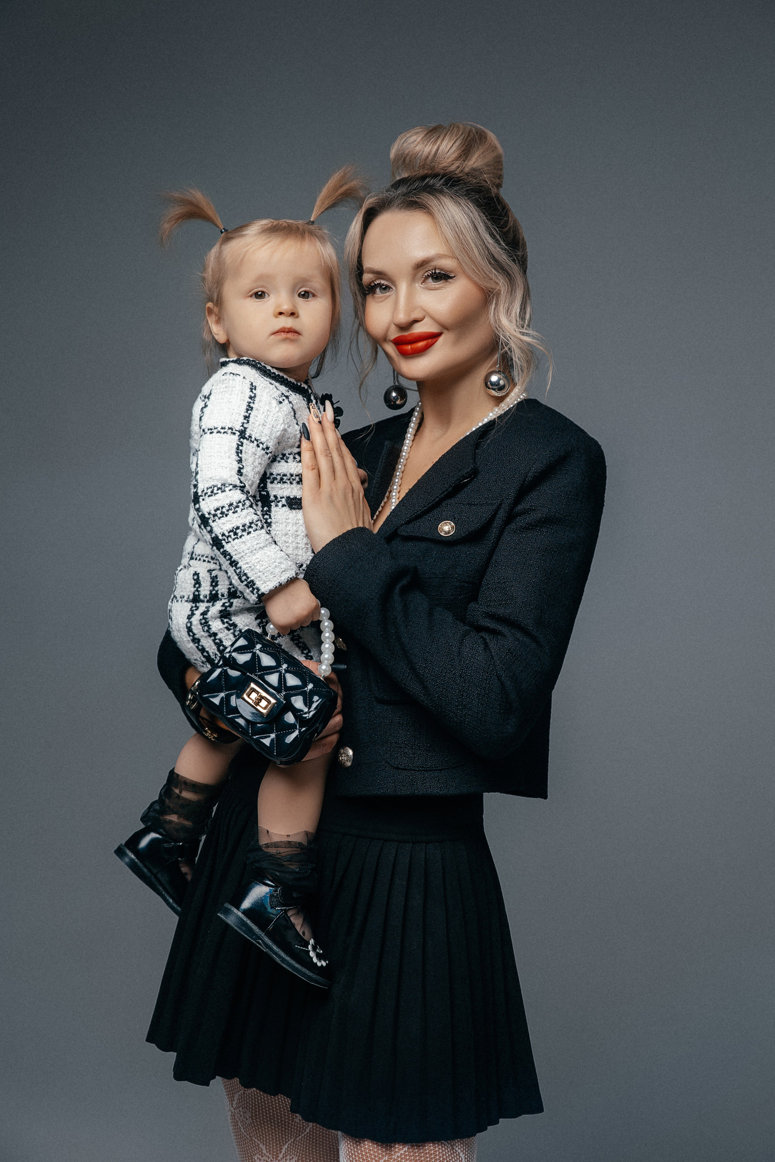 серьги длинные с крупной бусиной