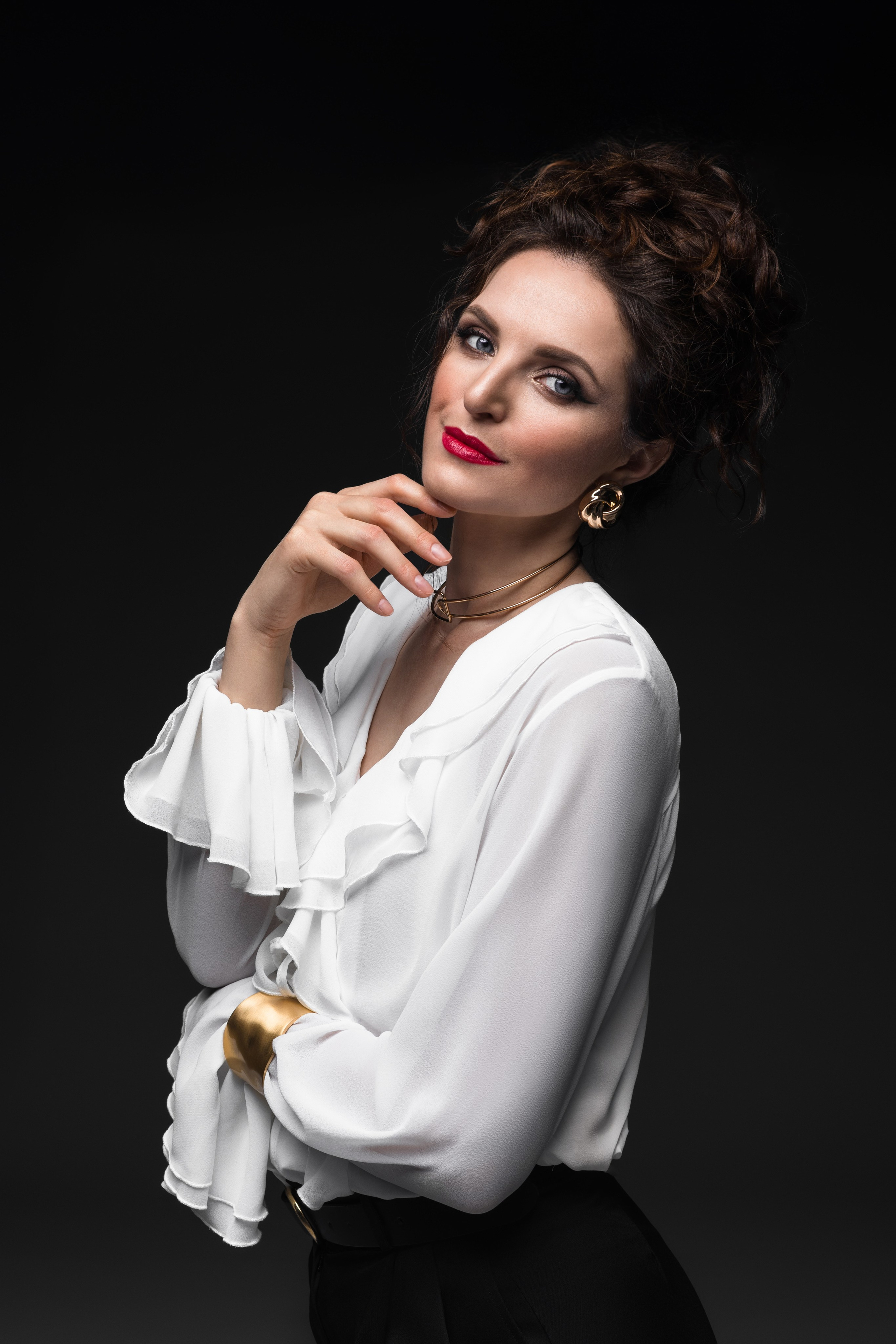 Девушки в студии. Анжелика Пилипас