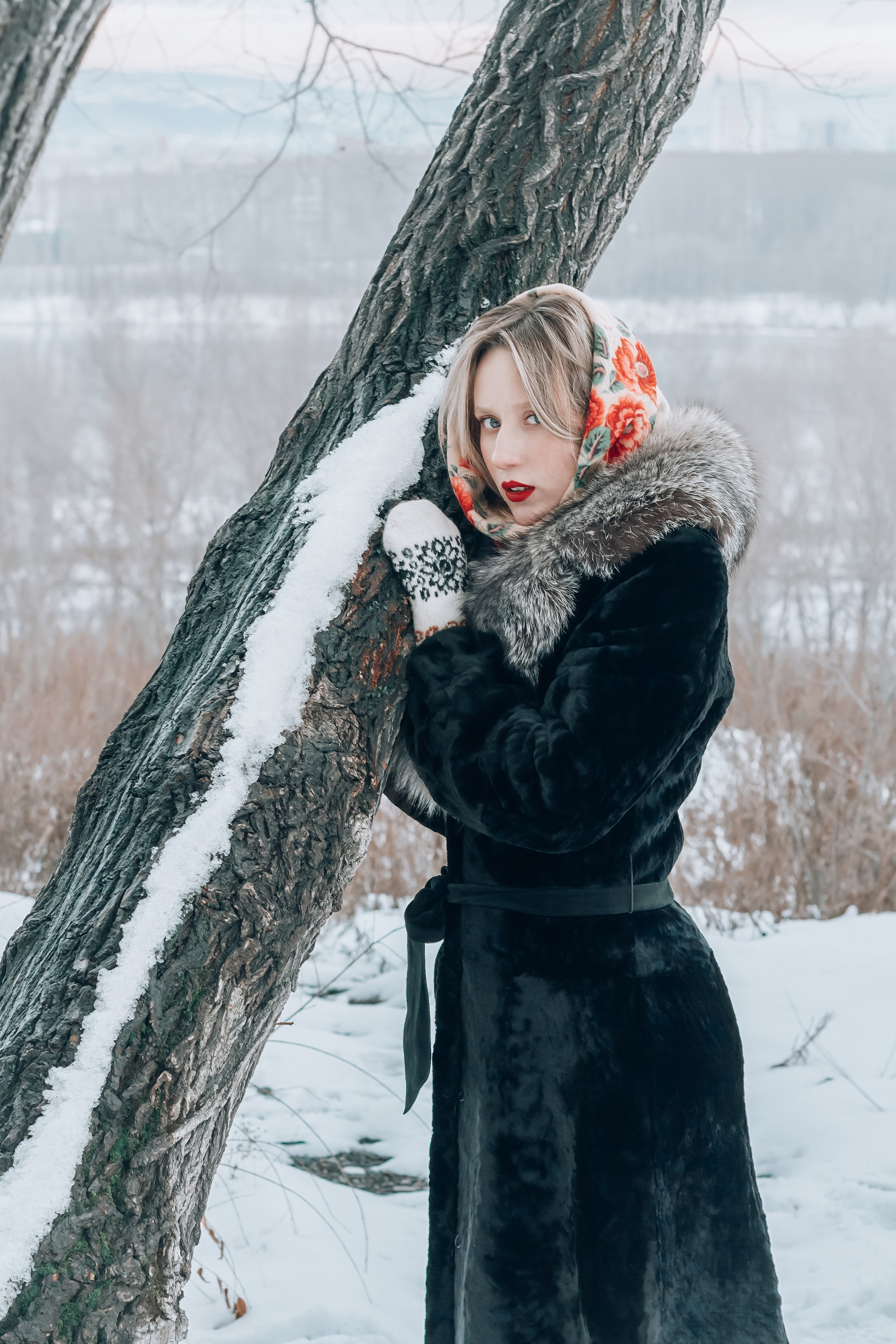 Зима. Фотограф в Новокузнецке