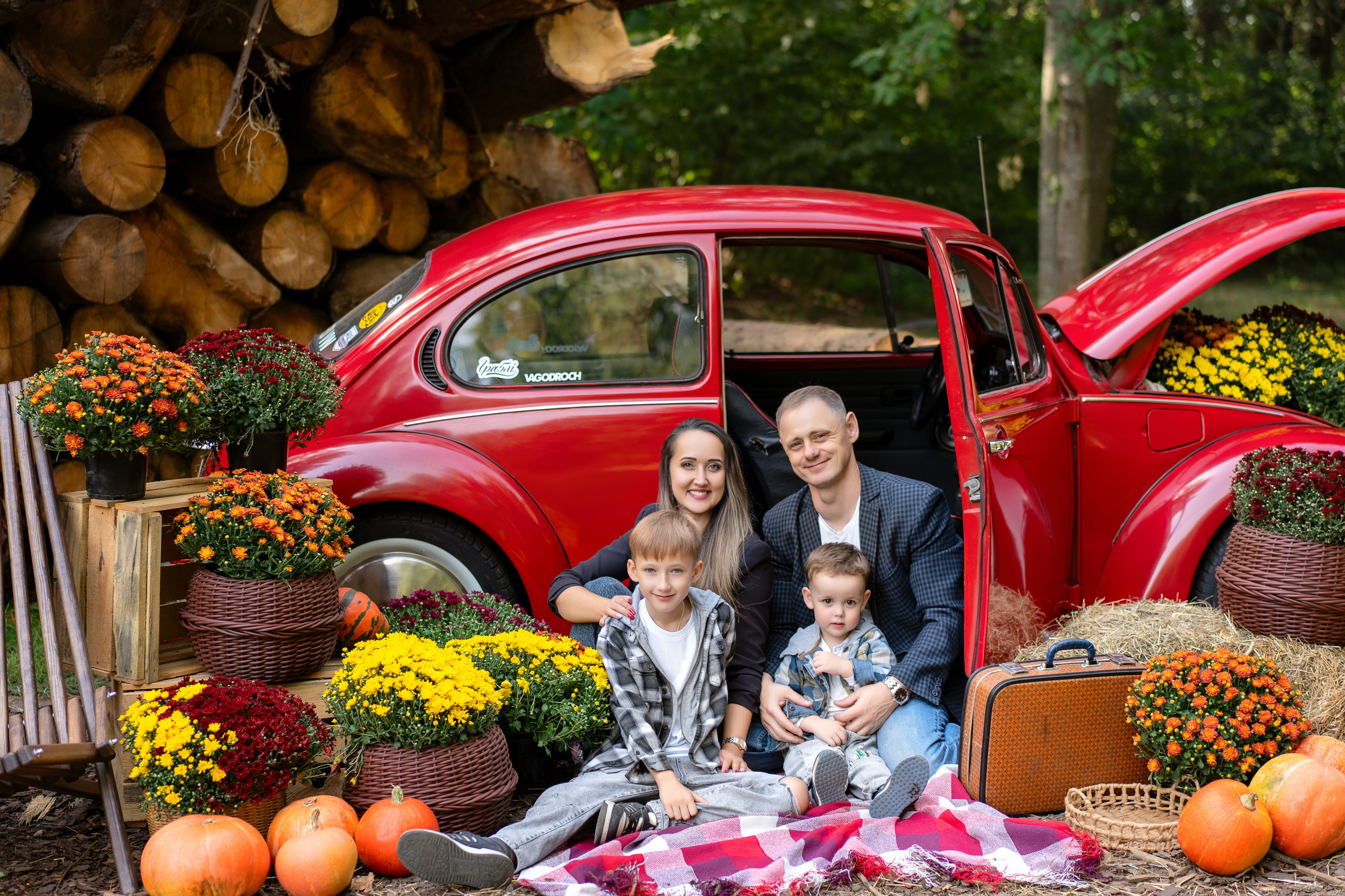Фотодень с РетроМашинкой. Семейный и свадебный фотограф Минск, Беларусь Анна Орловская
