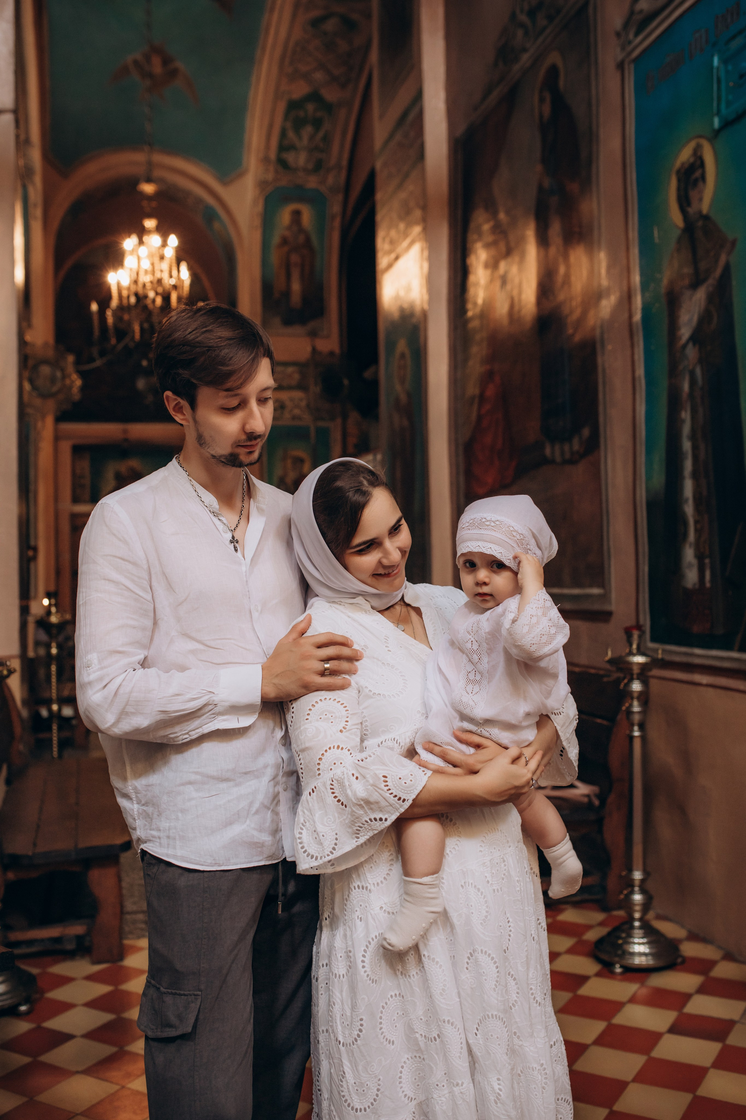 Крещение Христина. Семейный и домашний фотограф в Москве и МО Королева Валерия