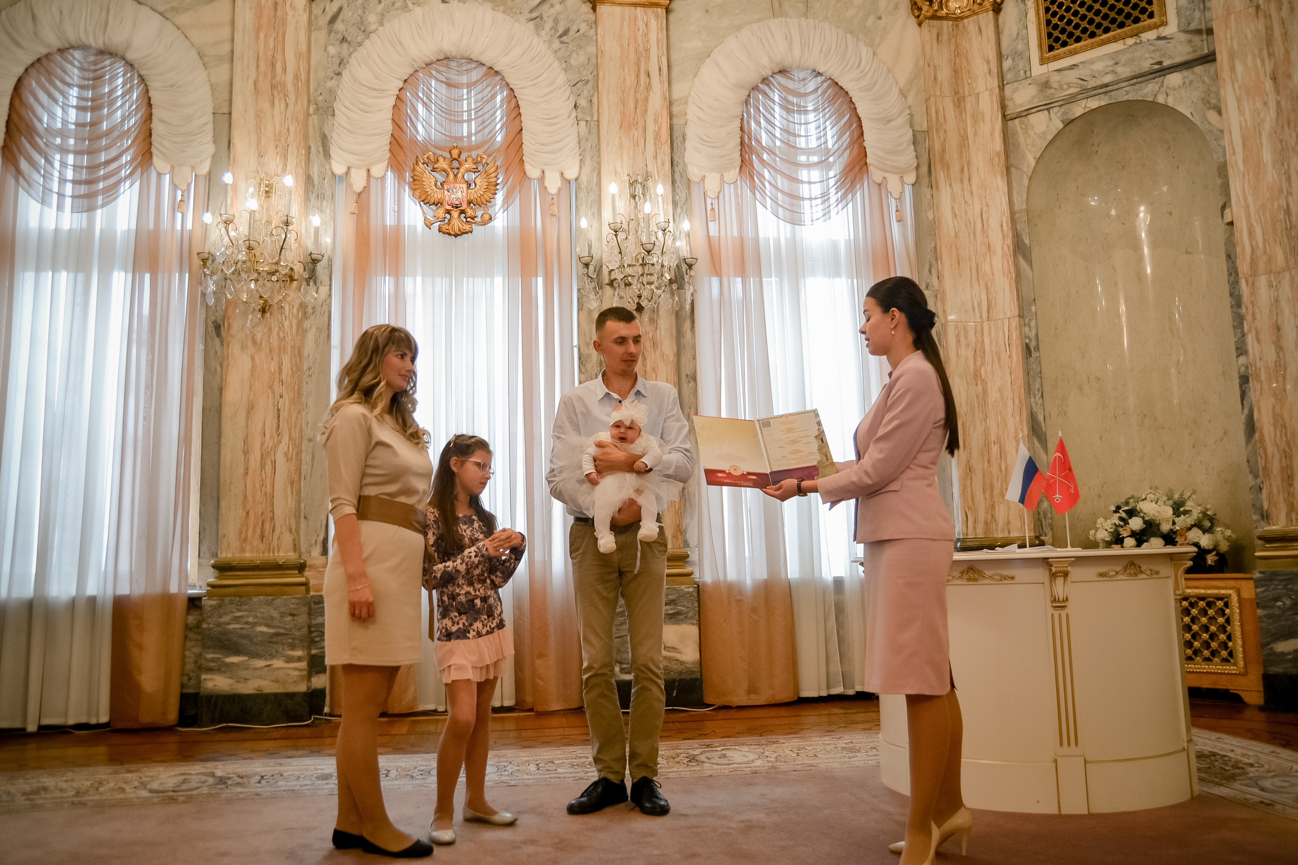 Торжественная регистрация рождения малышки Мирославы. LifeStyle фотограф Анна Воробьёва Санкт-Петербург