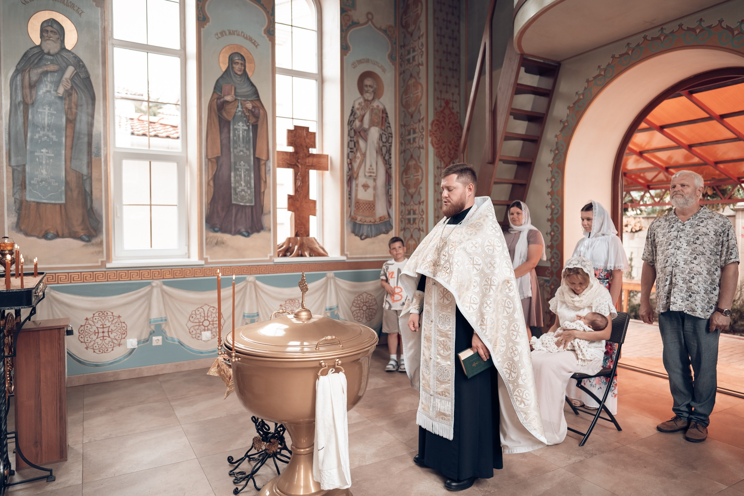 Крещение в храме св.Андрея Первозванного г. Севастополь. Церковный фотограф Севастополь