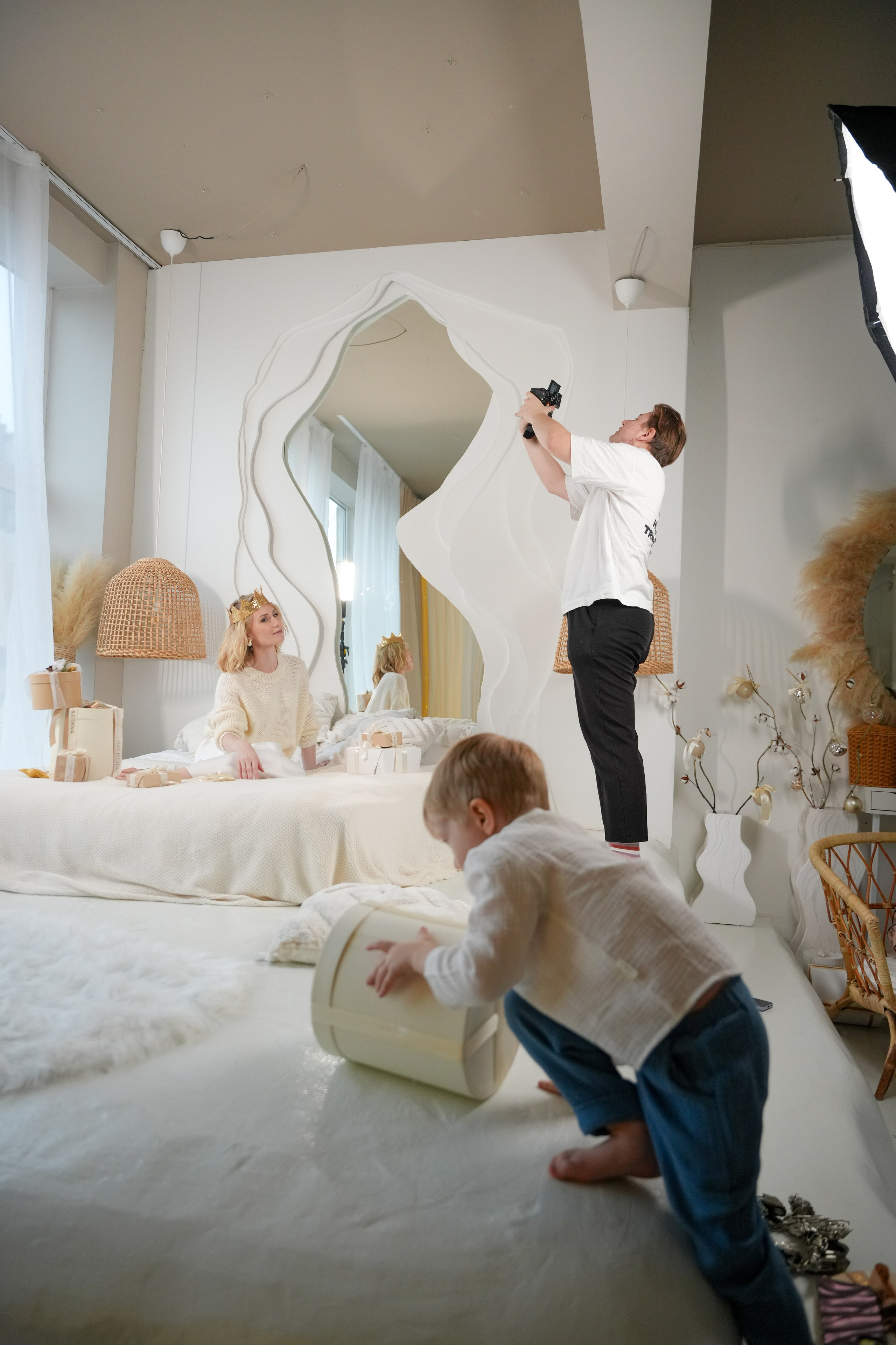 #backstage со съёмки Новогодней семейной истории. Портретный фотограф в Санкт-Петербурге Дмитриева Наталия