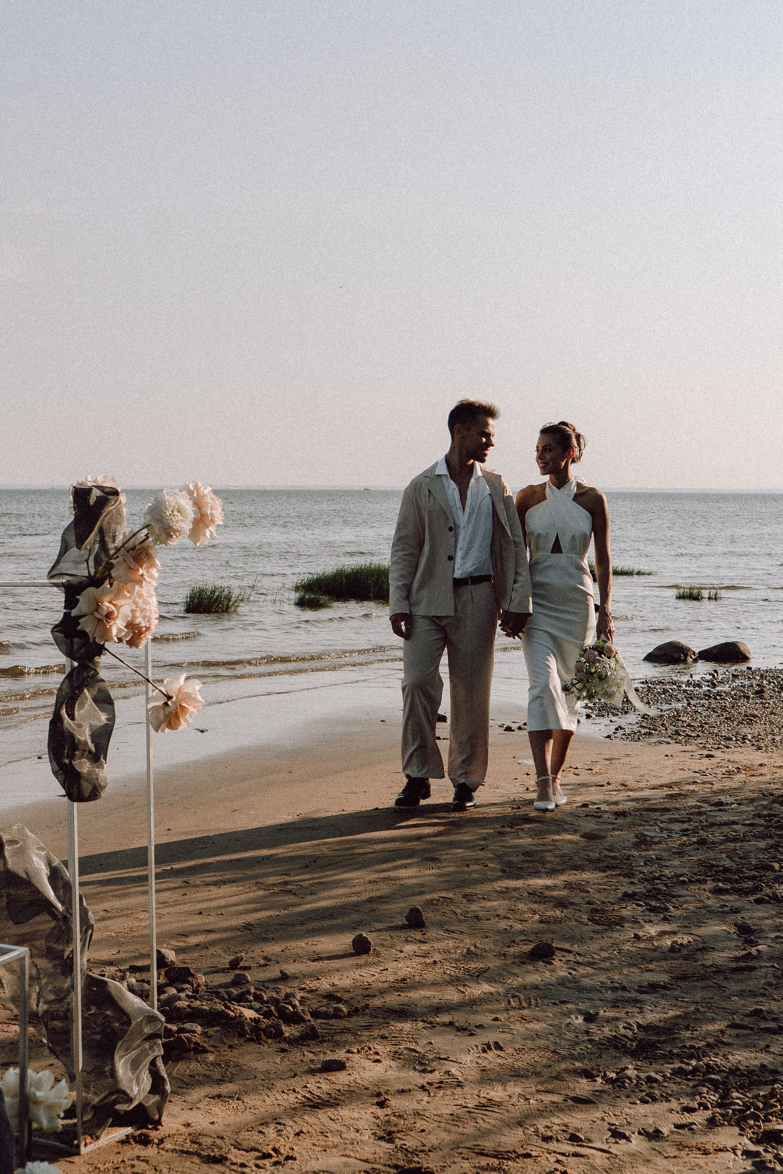 СВАДЕБНАЯ ФОТОСЕССИЯ ВЫЕЗДНОЙ ЦЕРЕМОНИИ (ФИНСКИЙ ЗАЛИВ). Профессиональный фотограф, Санкт-Петербург — Виктория Богомолова