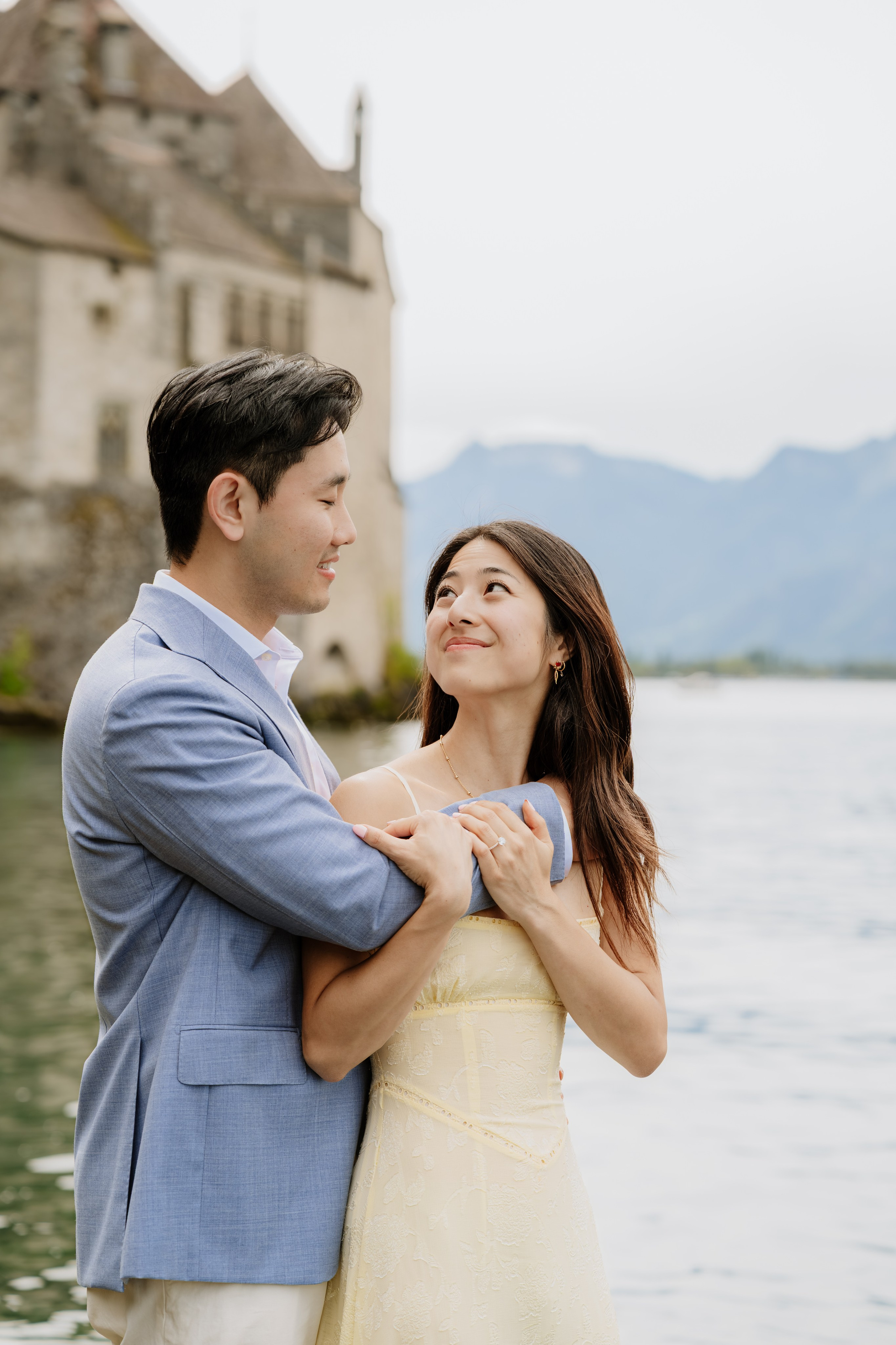 Kristi & Andy | Proposal Montreux. Professional Wedding Photographer Geneva & Romande Switzerland | Tanya Creator