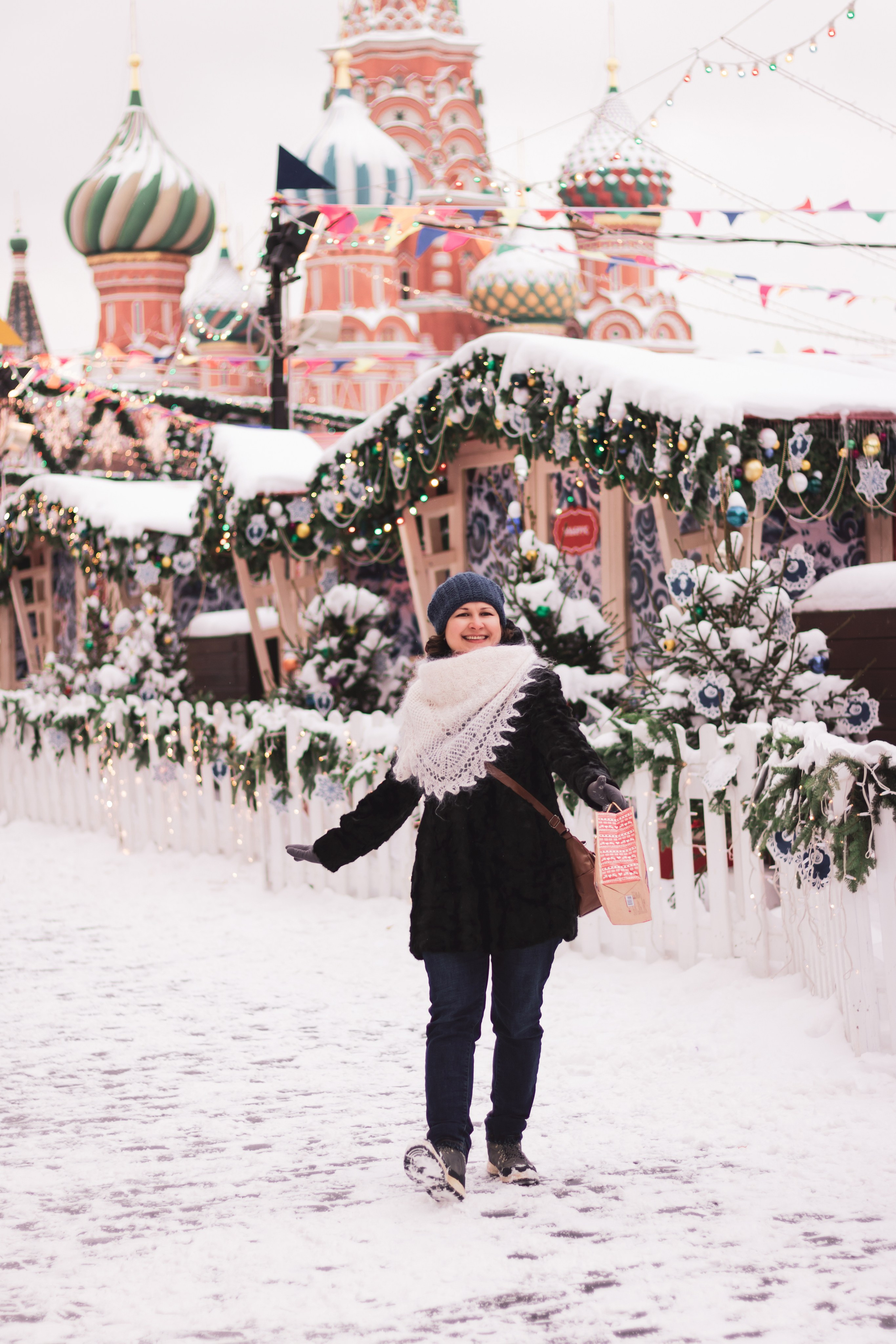 Зимние фотопрогулки по Красной площади. Семейный и детский фотограф в Москве и Можайске Мария Бочкарева