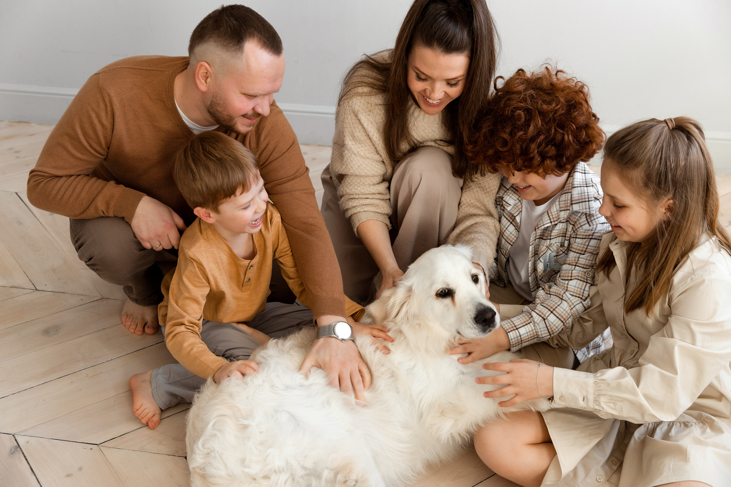 Семейная съемка в студии Villa Nina. Семейный фотограф в Екатеринбурге Маргарита Курносова