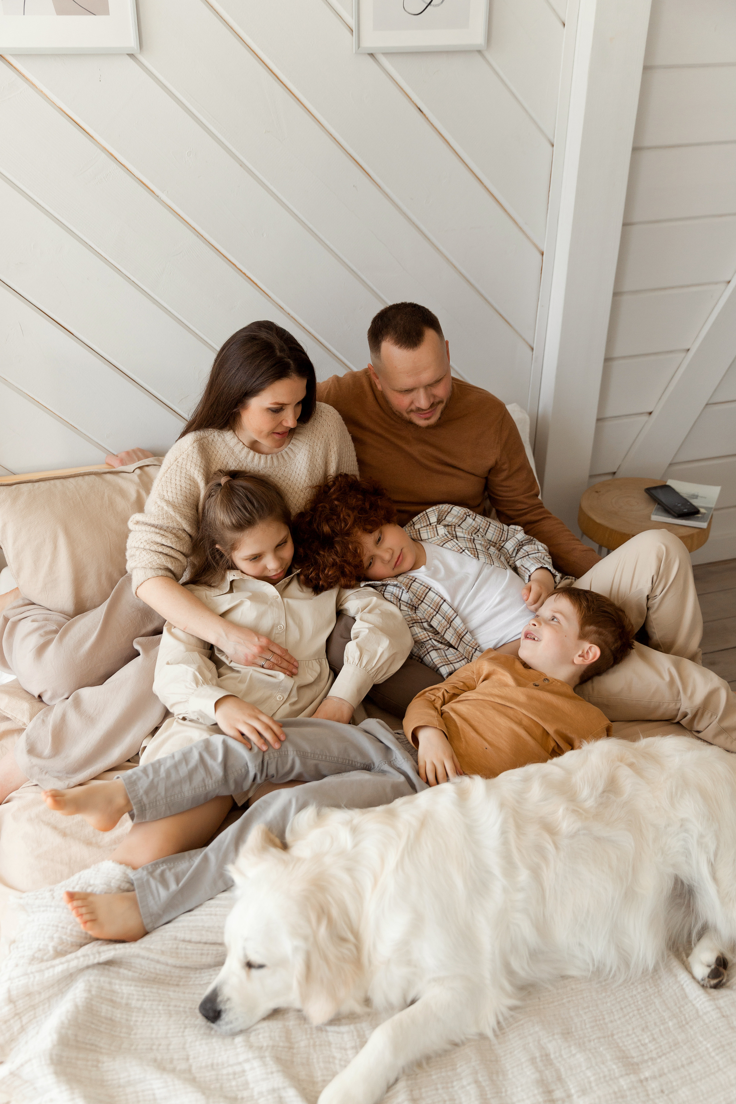 Семейная съемка в студии Villa Nina. Семейный фотограф в Екатеринбурге Маргарита Курносова