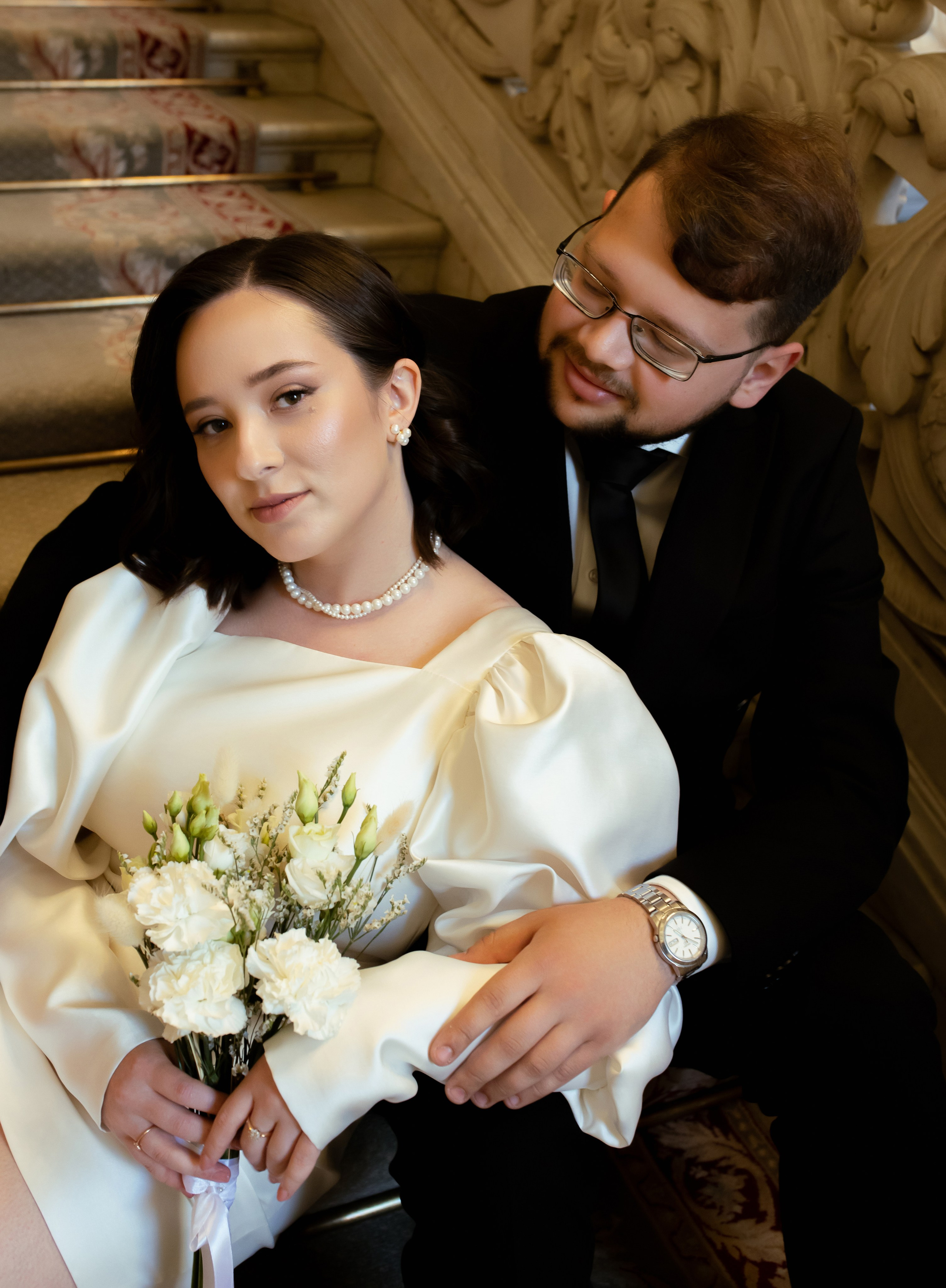 Свадебная фотосессия в первом дворце бракосочетания. Свадебный фотограф в Санкт-Петербурге Анна Суровцева