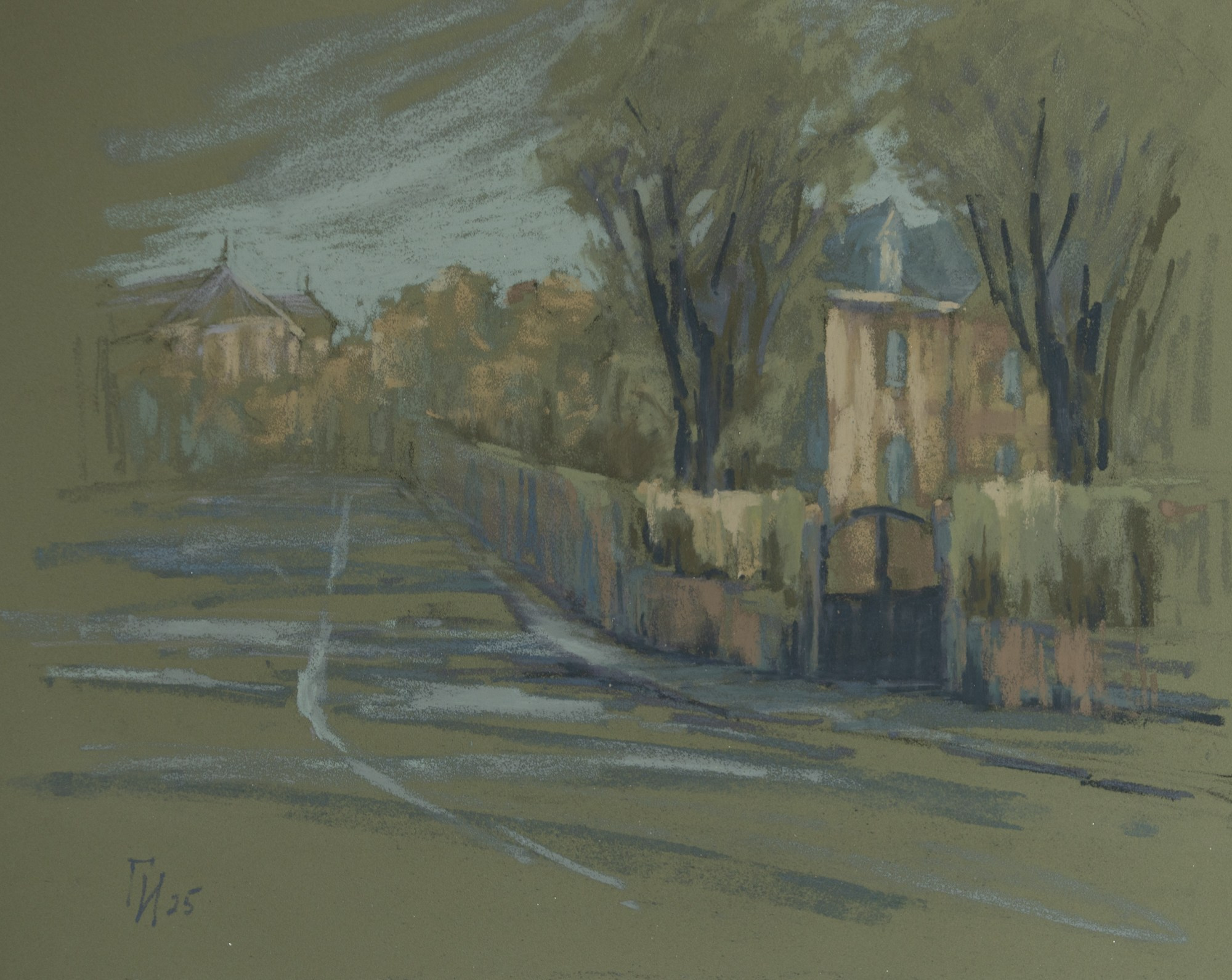 Франция, Канкаль. Пастель, 37x30см