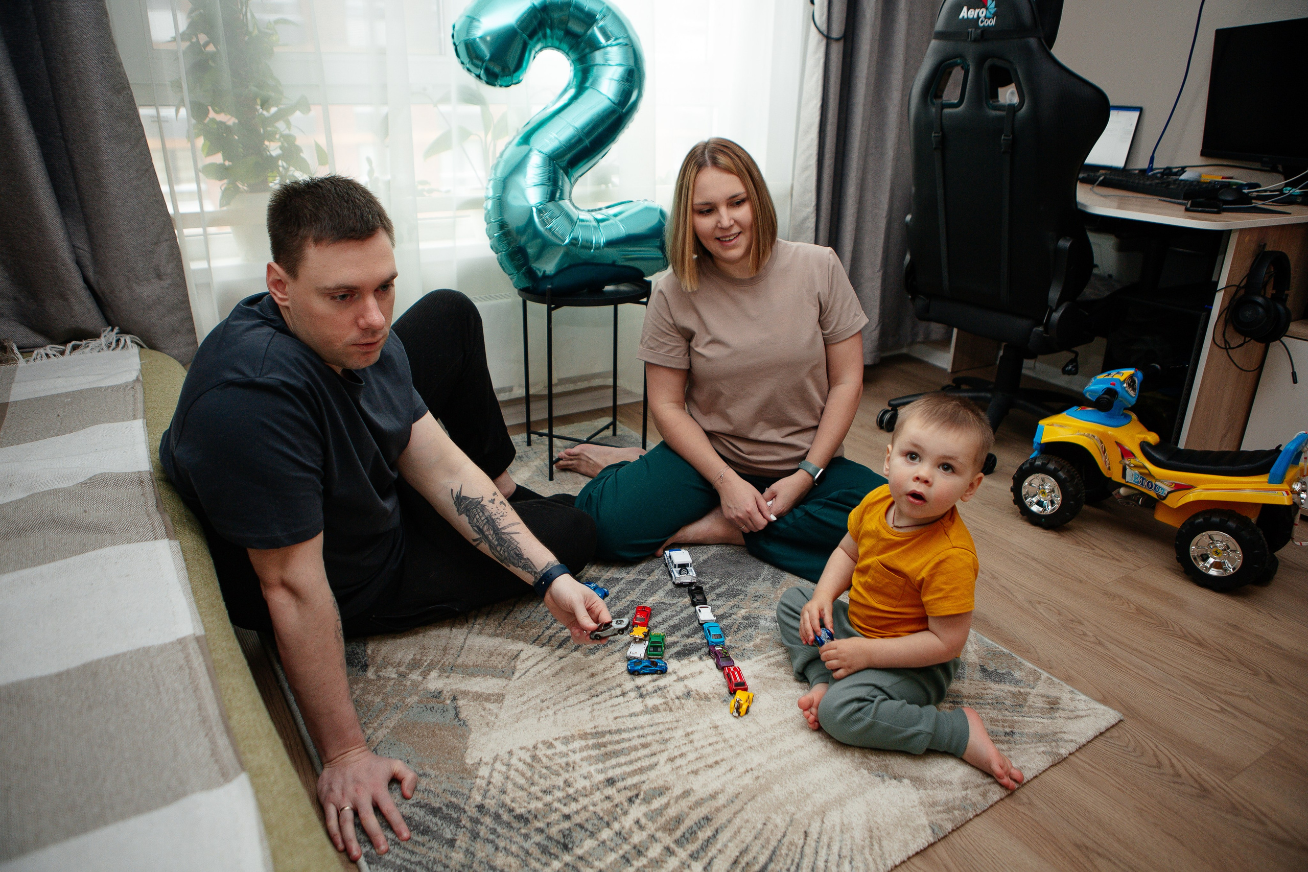 Роман и его семья. Семейный и детский фотограф в Москве Александра Мак