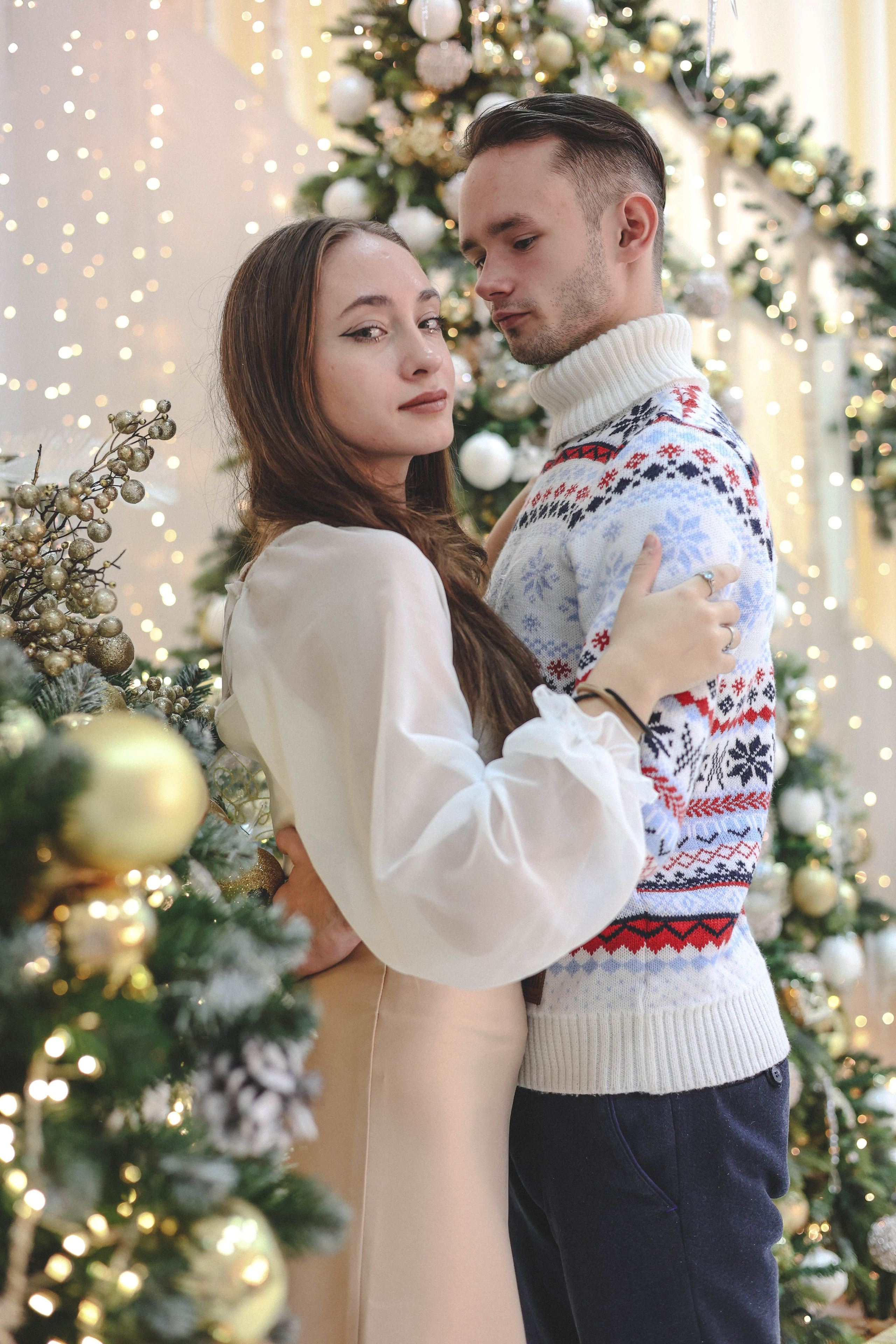 Новогодняя история «Ирина и ее семья». Фотограф в Москве Анастасия Калинина