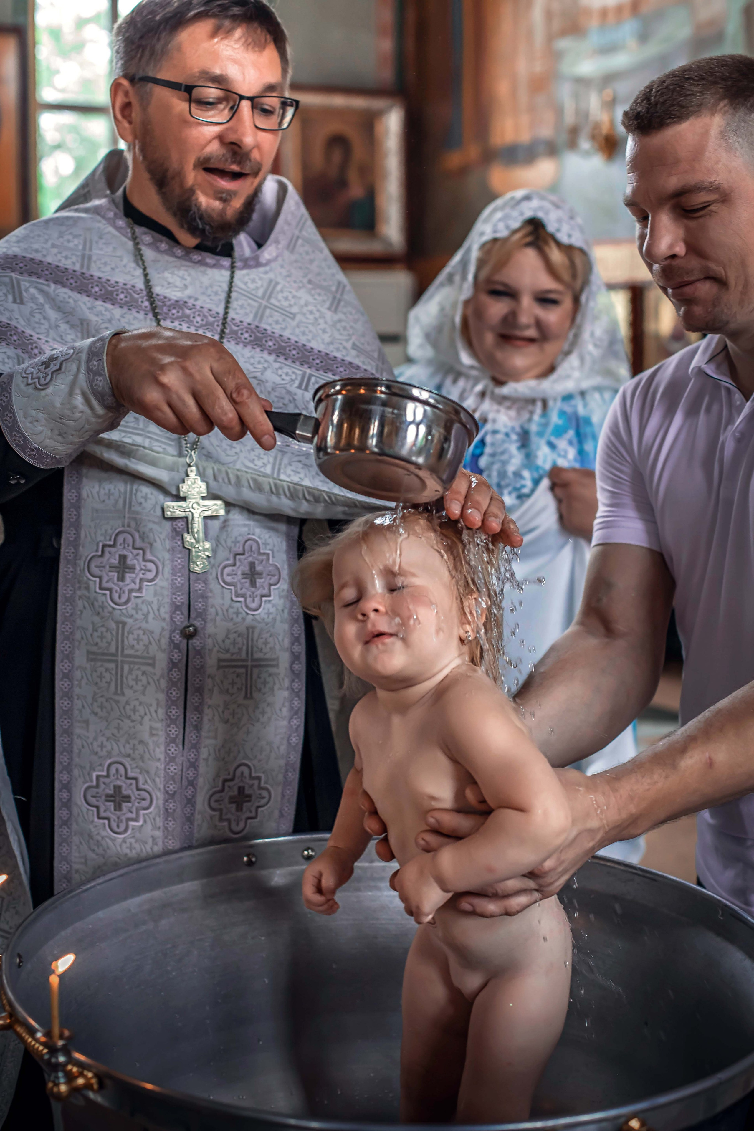 Крещение. Семейный и детский фотограф в Москве Ольга Кривенцова