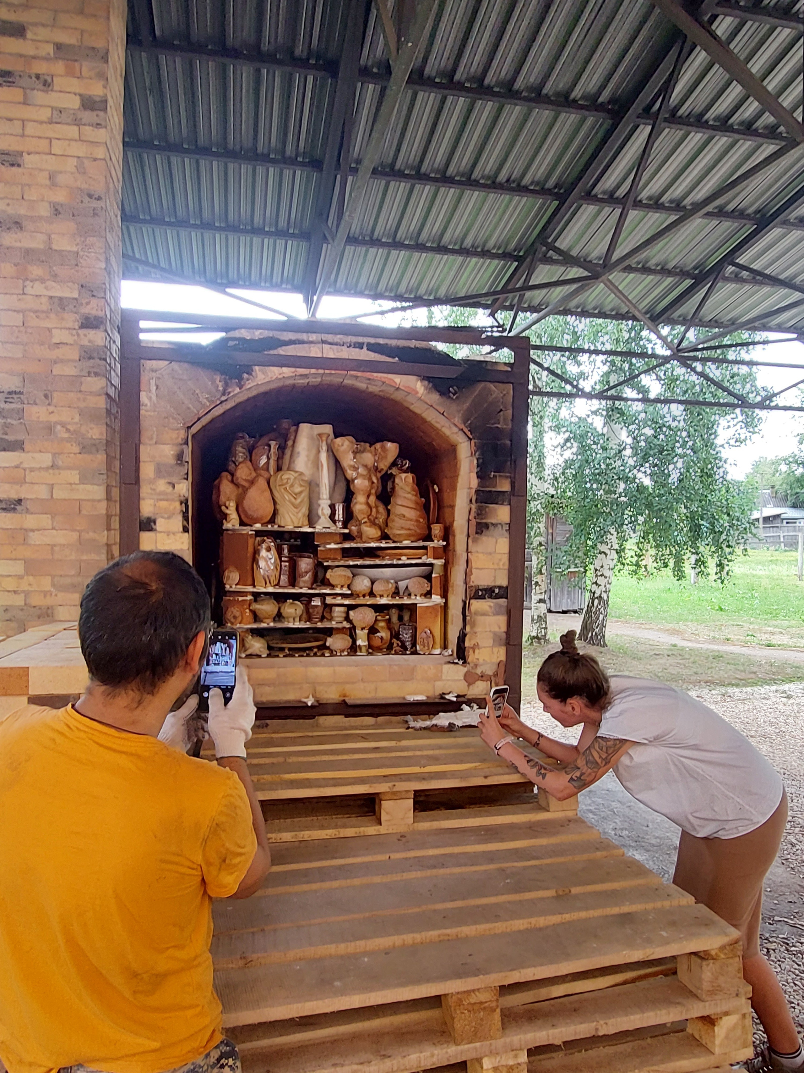 Дровяные обжиги. Мстинская Гончарня