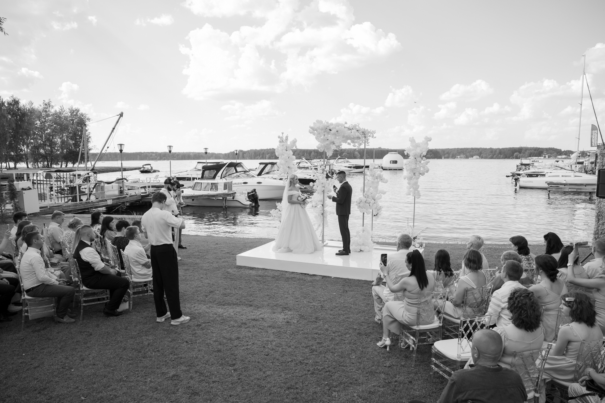 Ольга и Вадим, яхт-клуб «Портофино». Свадебный и репортажный фотограф (Москва, Королев и другие)