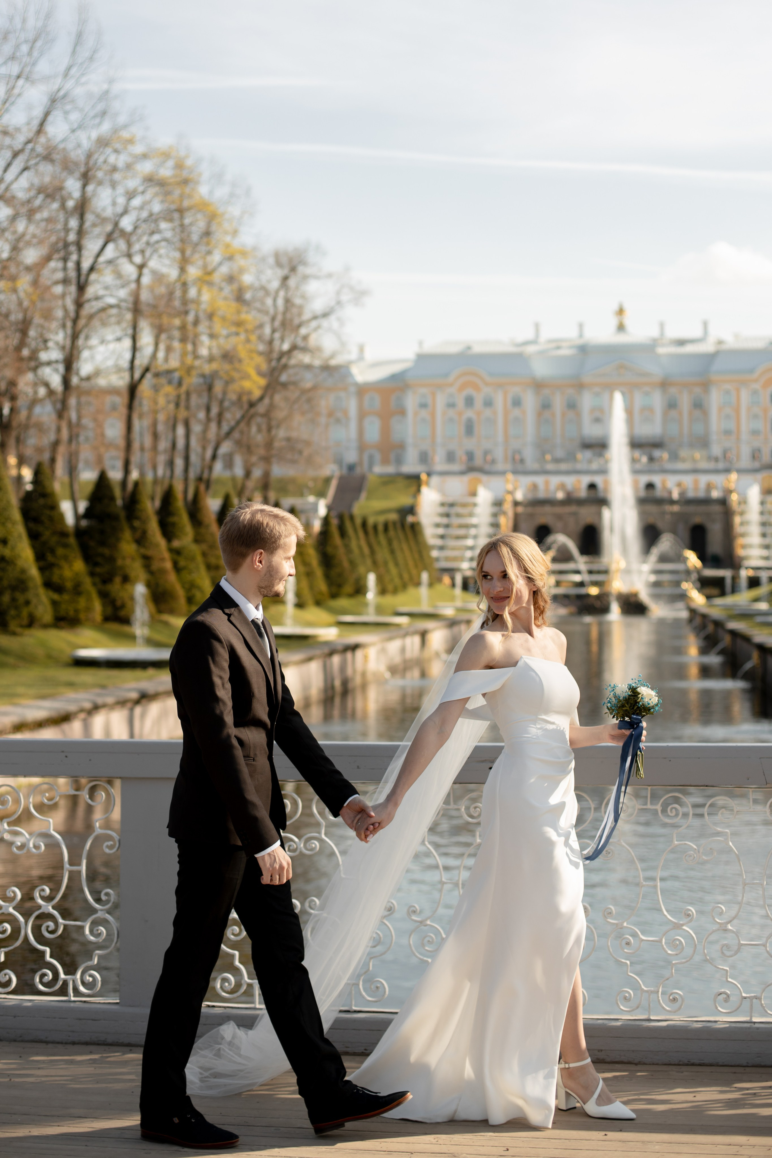 Петергоф / ЗАГС + прогулка. Свадебный и семейный фотограф в Москве Диана Левченко