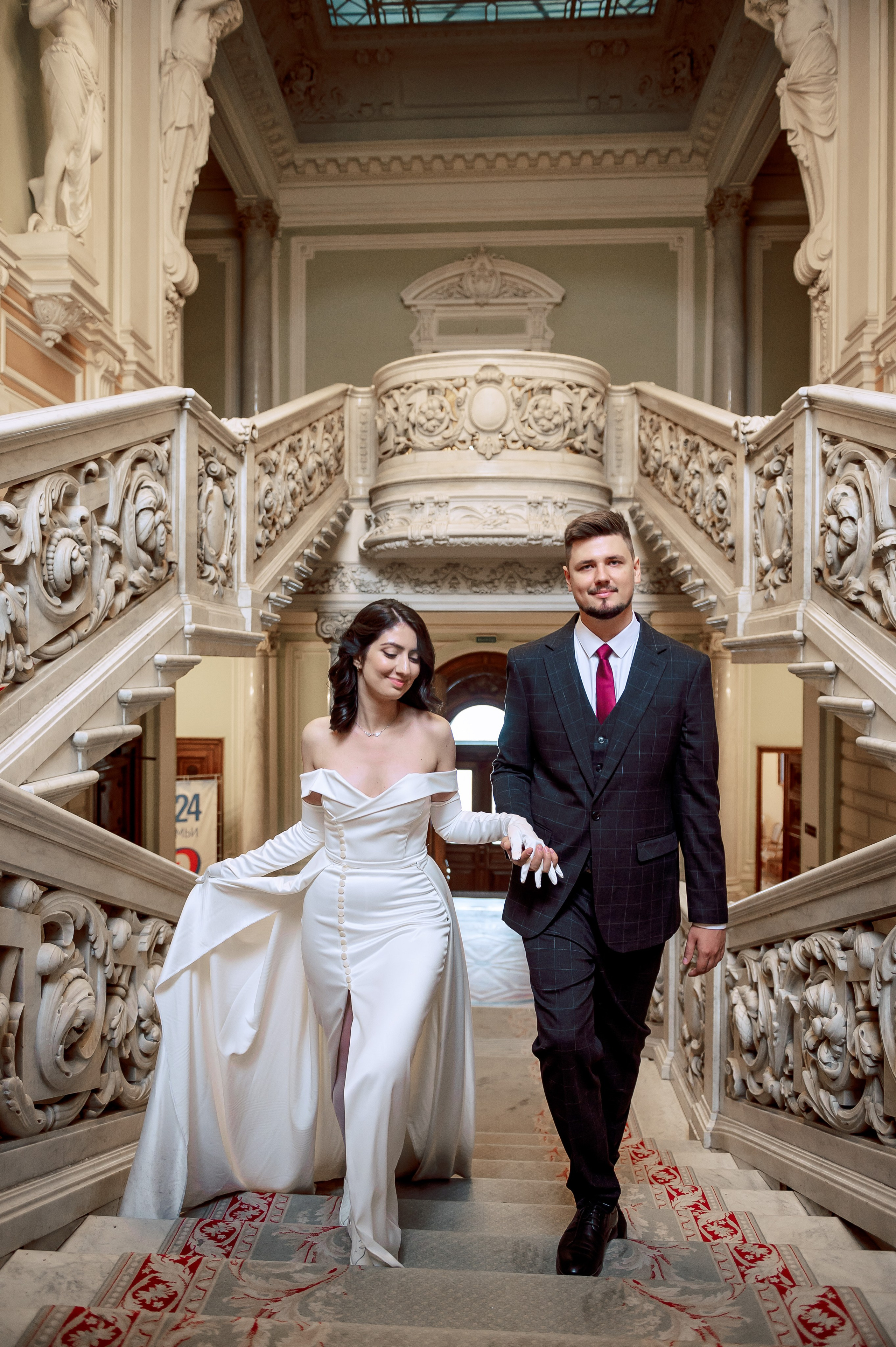 Камерная свадьба в Первом Дворце Бракосочетания №1 на Английской набережной Яны и Евгения. Портретный, семейный и свадебный фотограф в Санкт-Петербурге и в Пушкине Ширяев Денис