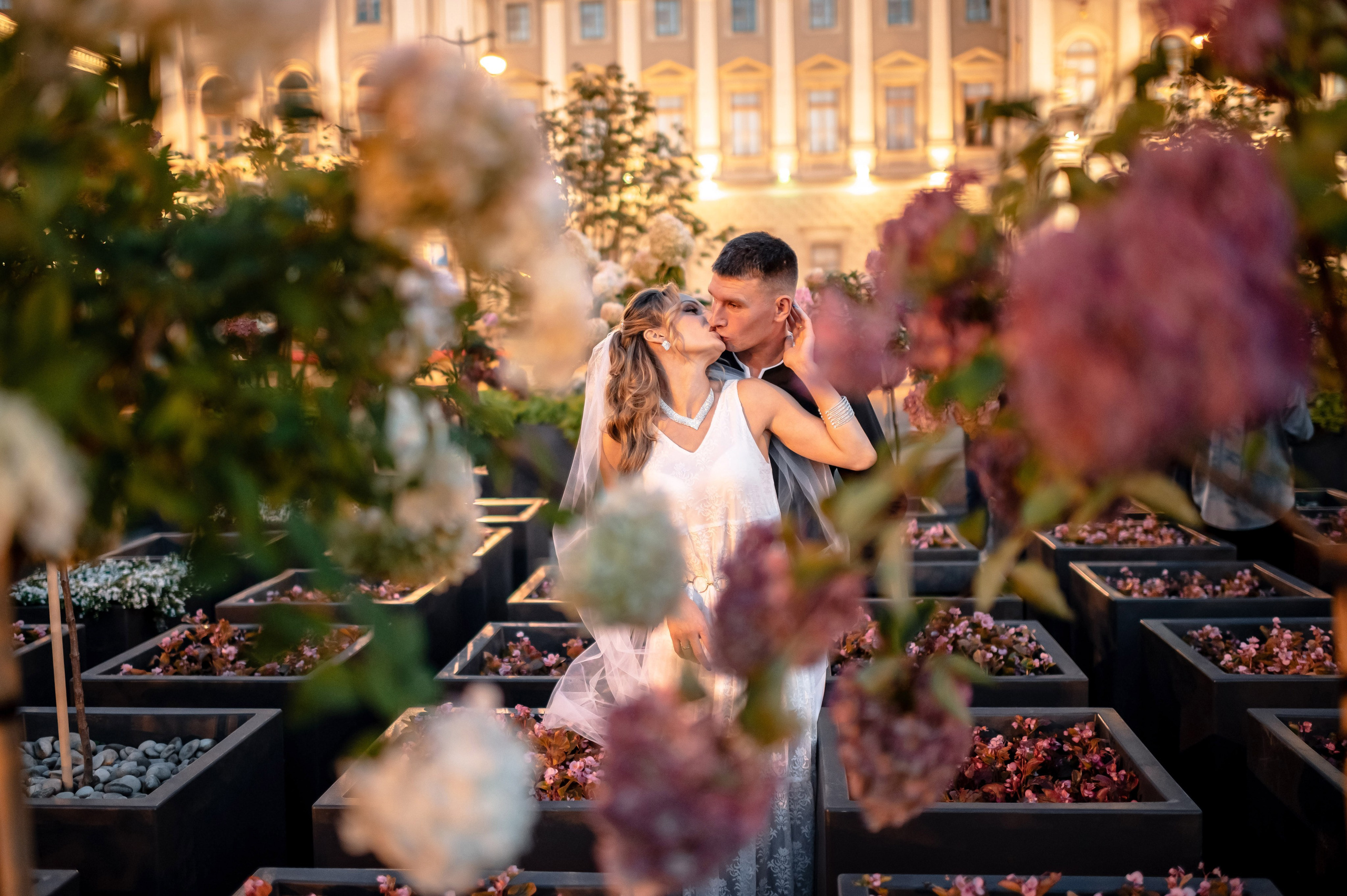 Екатерина и Андрей (свадебная фотосессия в вечернем Петербурге). Портретный, семейный и свадебный фотограф в Санкт-Петербурге и в Пушкине Ширяев Денис