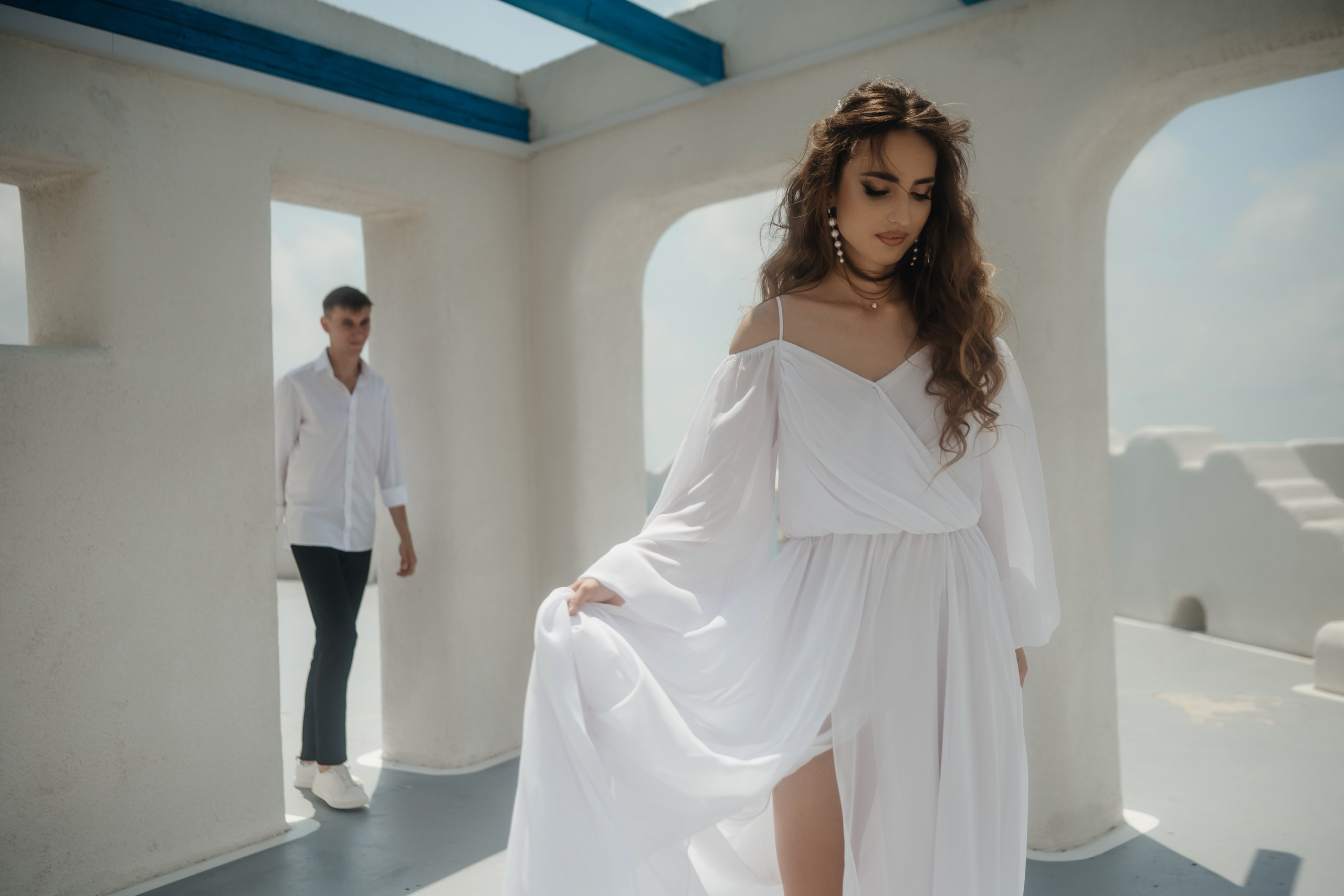 Свадебная фотосъемка в старинном отеле в Крымском Санторини. Свадебный и семейный фотограф и видеограф, Крым, Москва, Санкт -Петербург