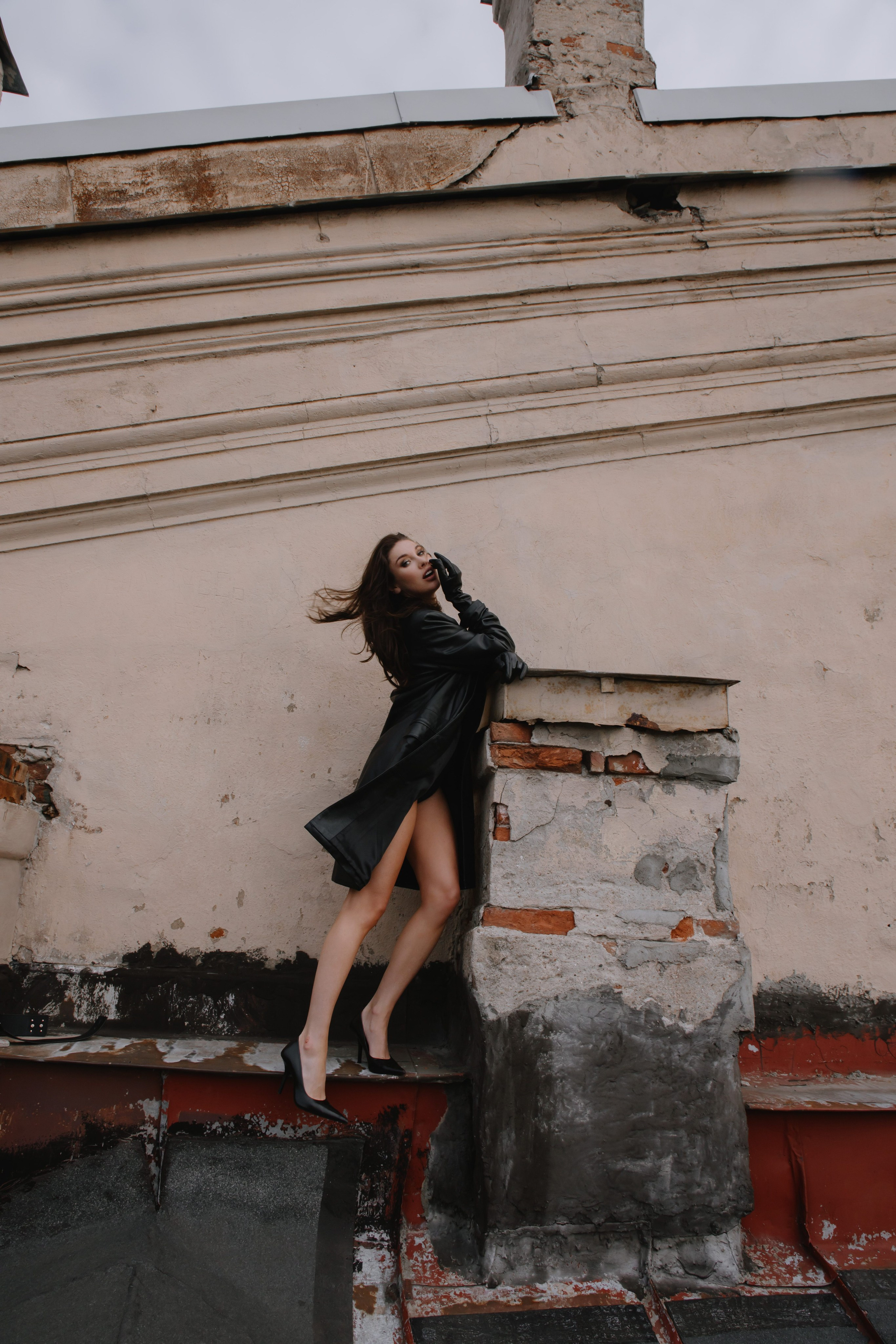 Вероника (съемка на крыше). Фотограф в Москве и Санкт-Петербурге Дарина