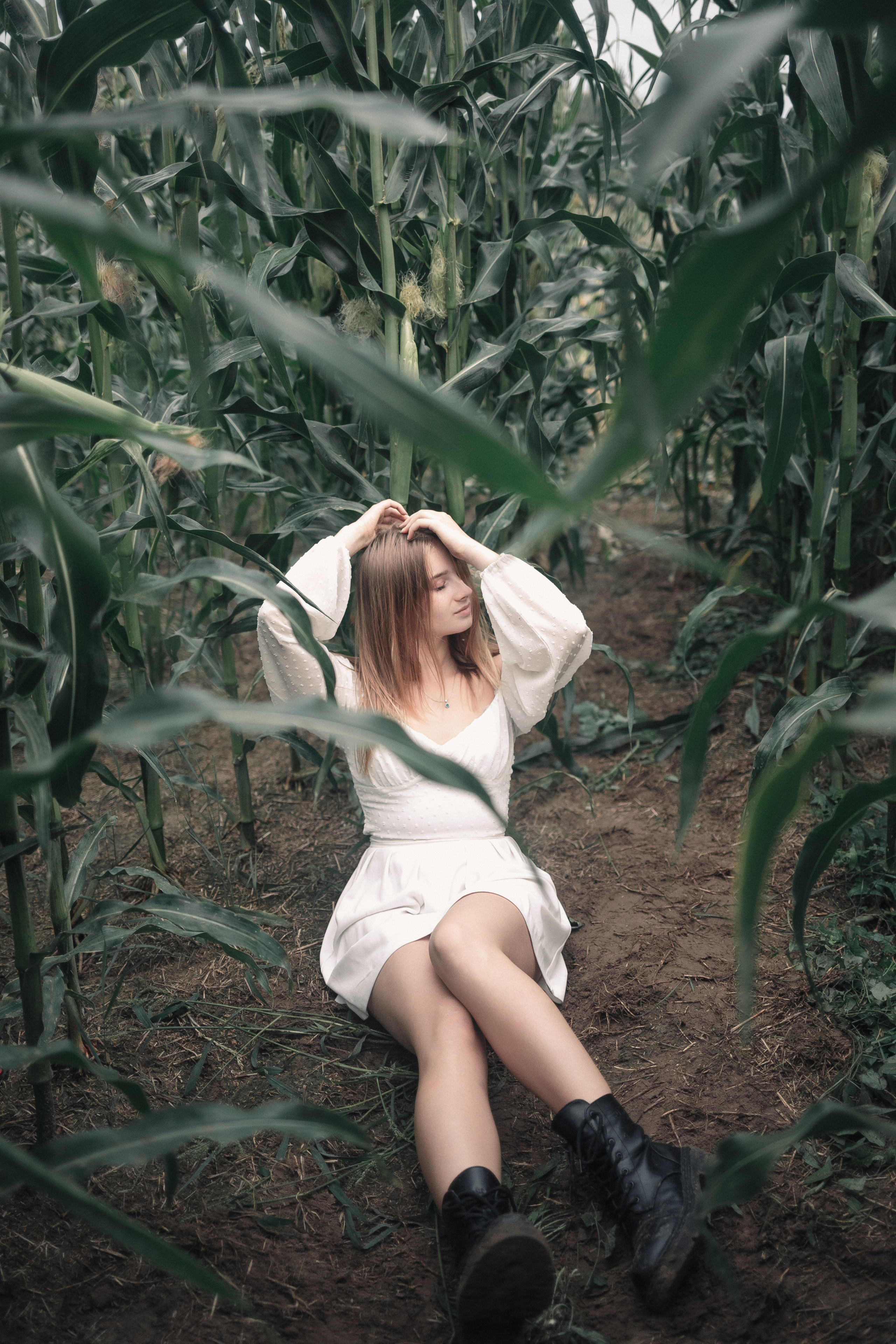 Съемка в кукурузе. Фотография