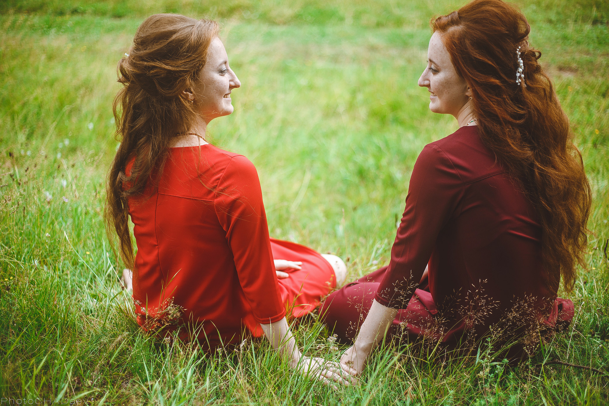 Две сестры. Фотография