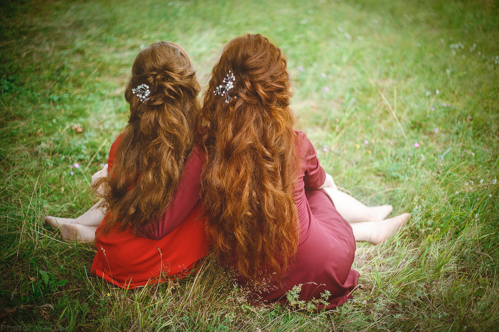 Две сестры. Фотография