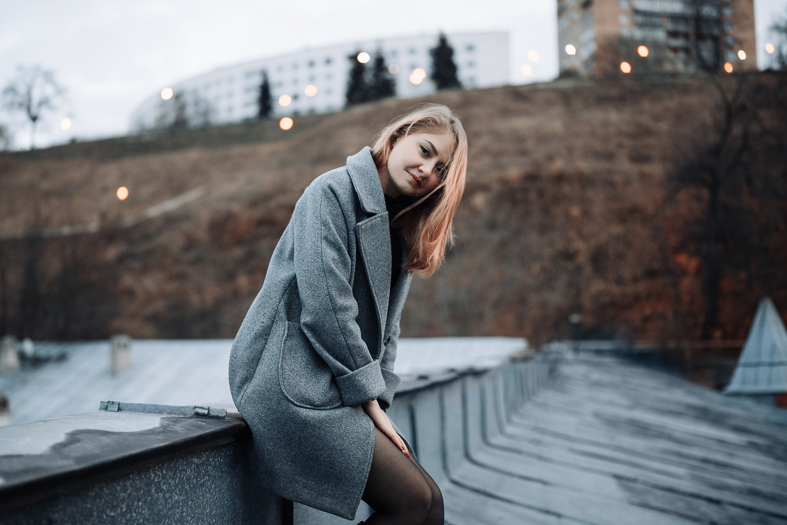 На крыше (Аня). Фотография