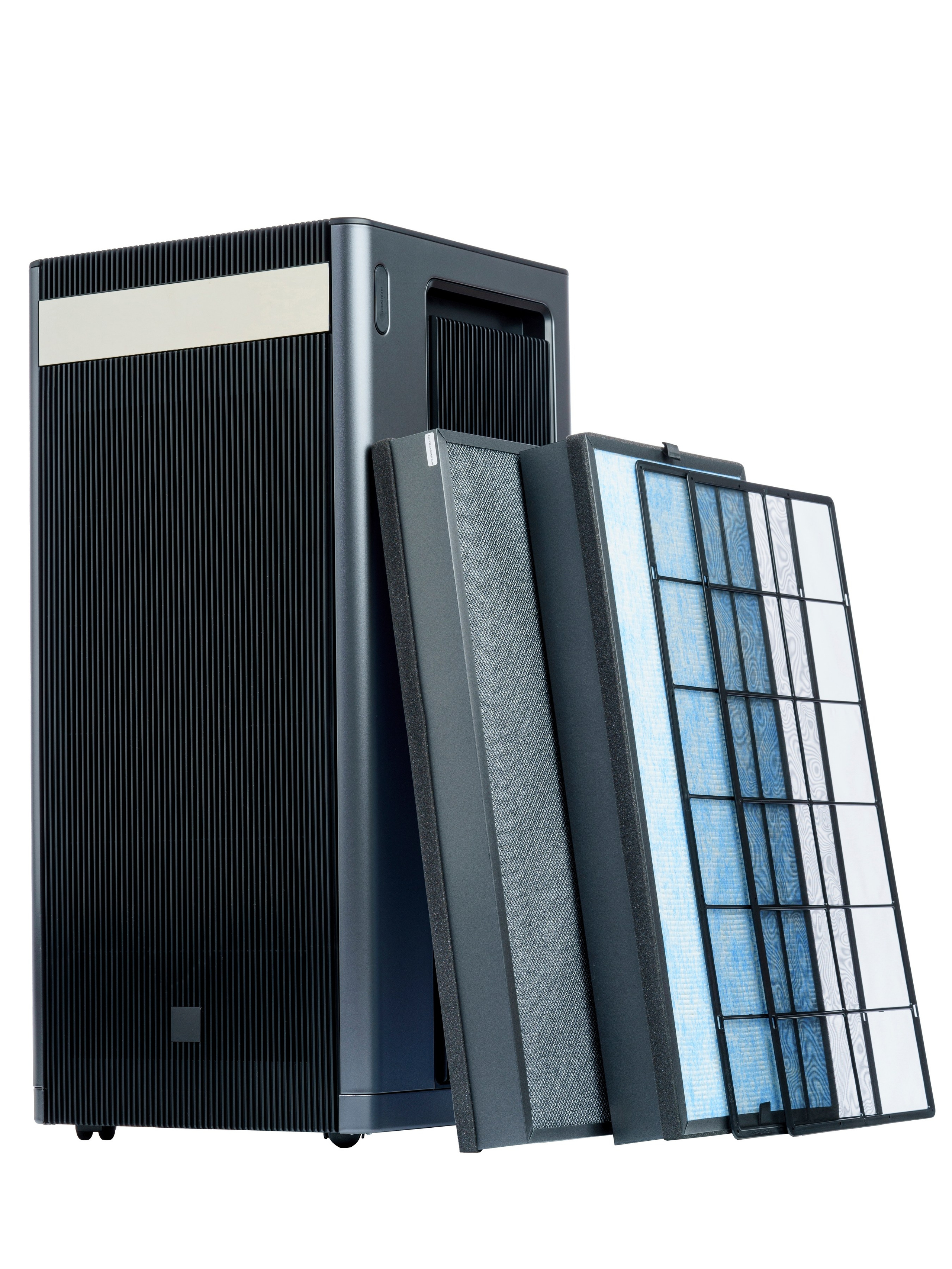 Очиститель воздуха Экрусс в разобранном виде — демонстрация фильтров и внутренней конструкции для технического каталога