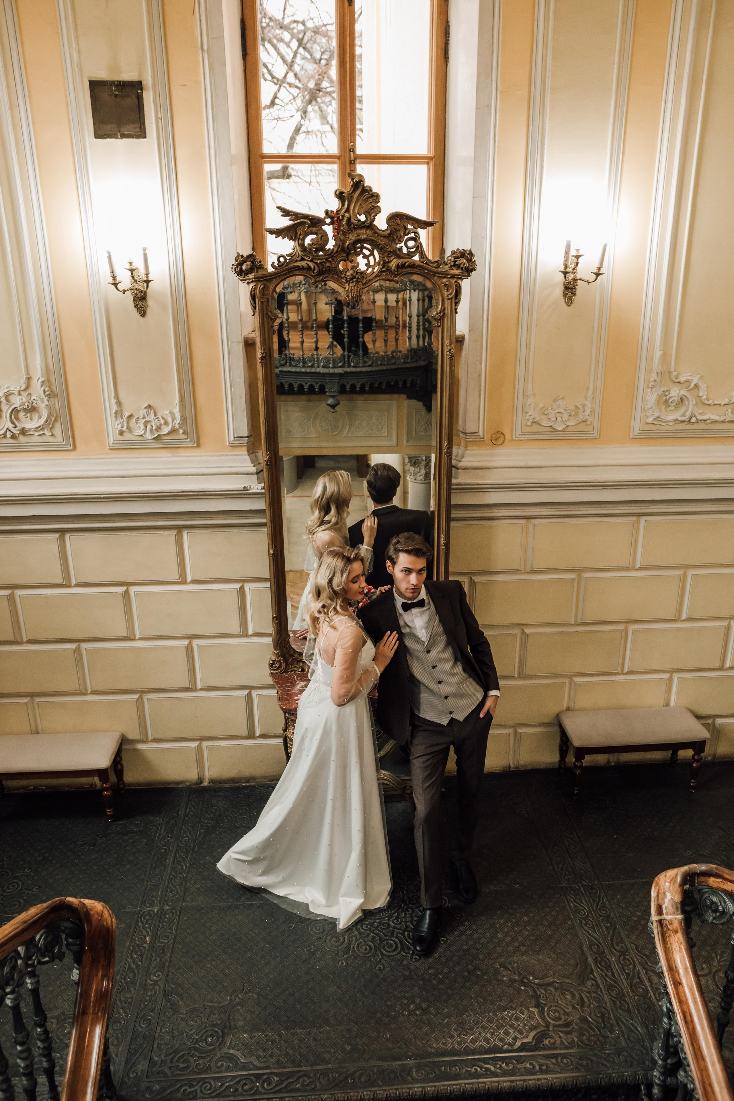 Анна и Андрей. Библиотека им. Пушкина. Свадебный и семейный фотограф в Москве Евгения Лисина