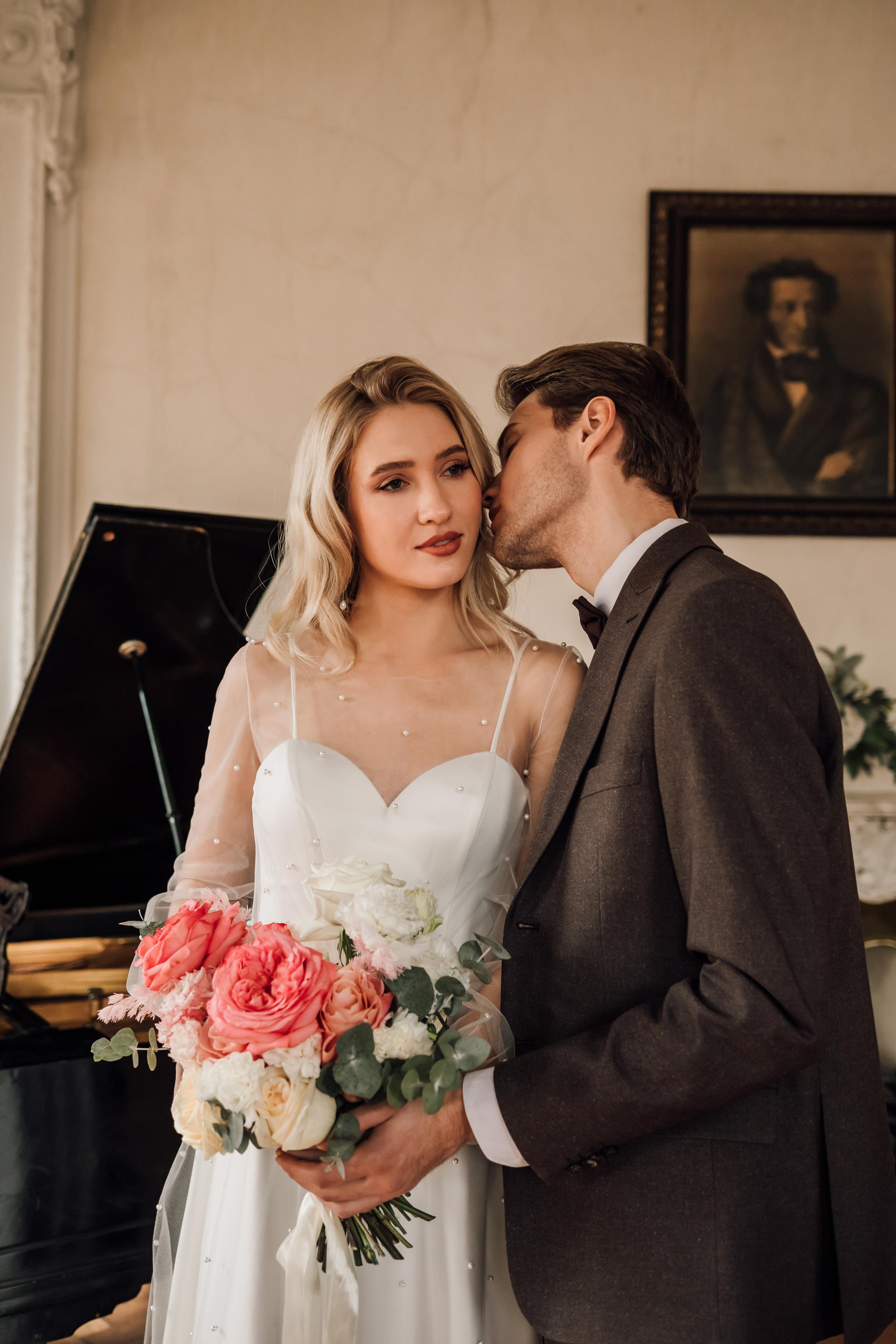 Анна и Андрей. Библиотека им. Пушкина. Свадебный и семейный фотограф в Москве Евгения Лисина