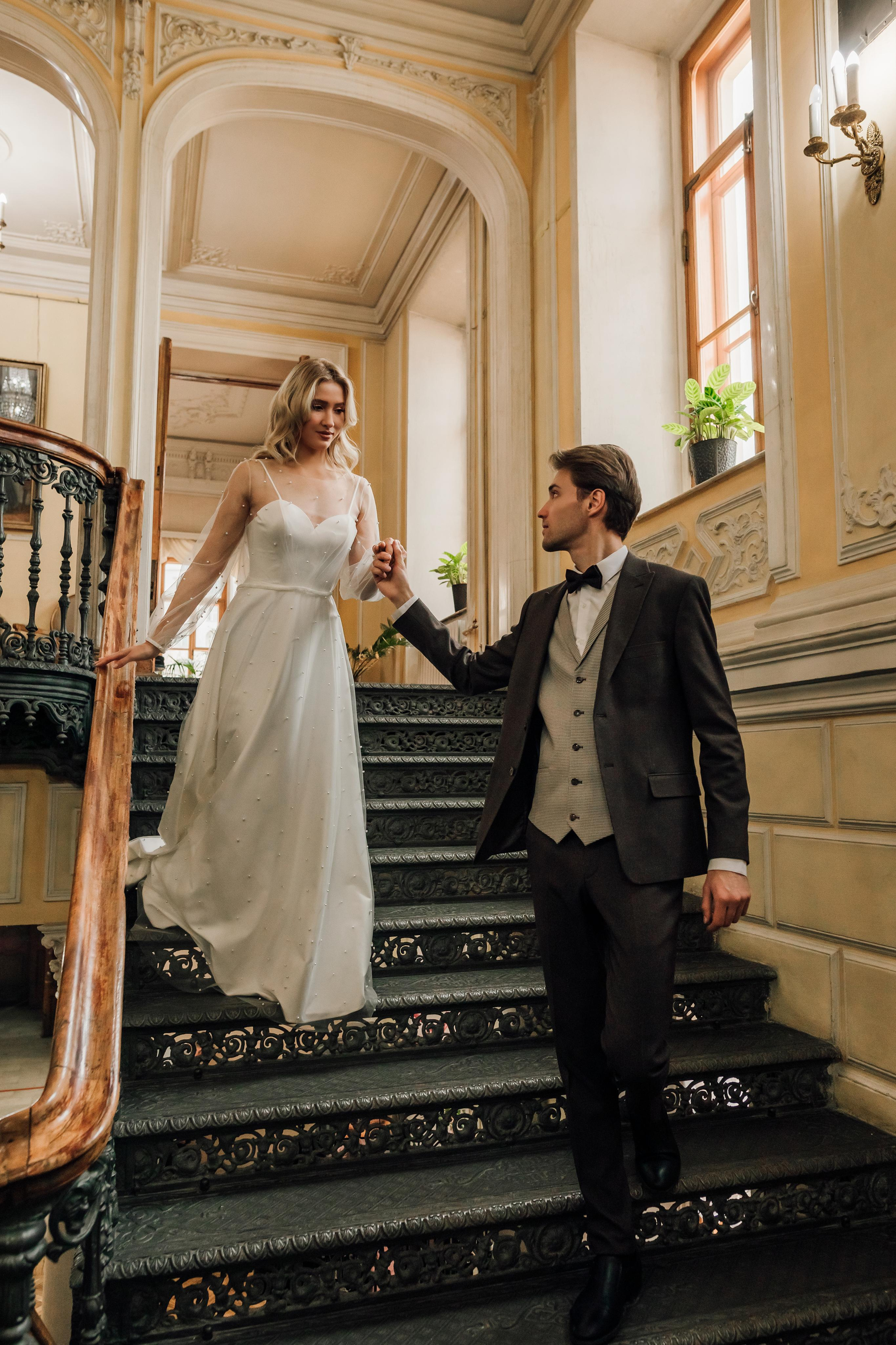 Анна и Андрей. Библиотека им. Пушкина. Свадебный и семейный фотограф в Москве Евгения Лисина