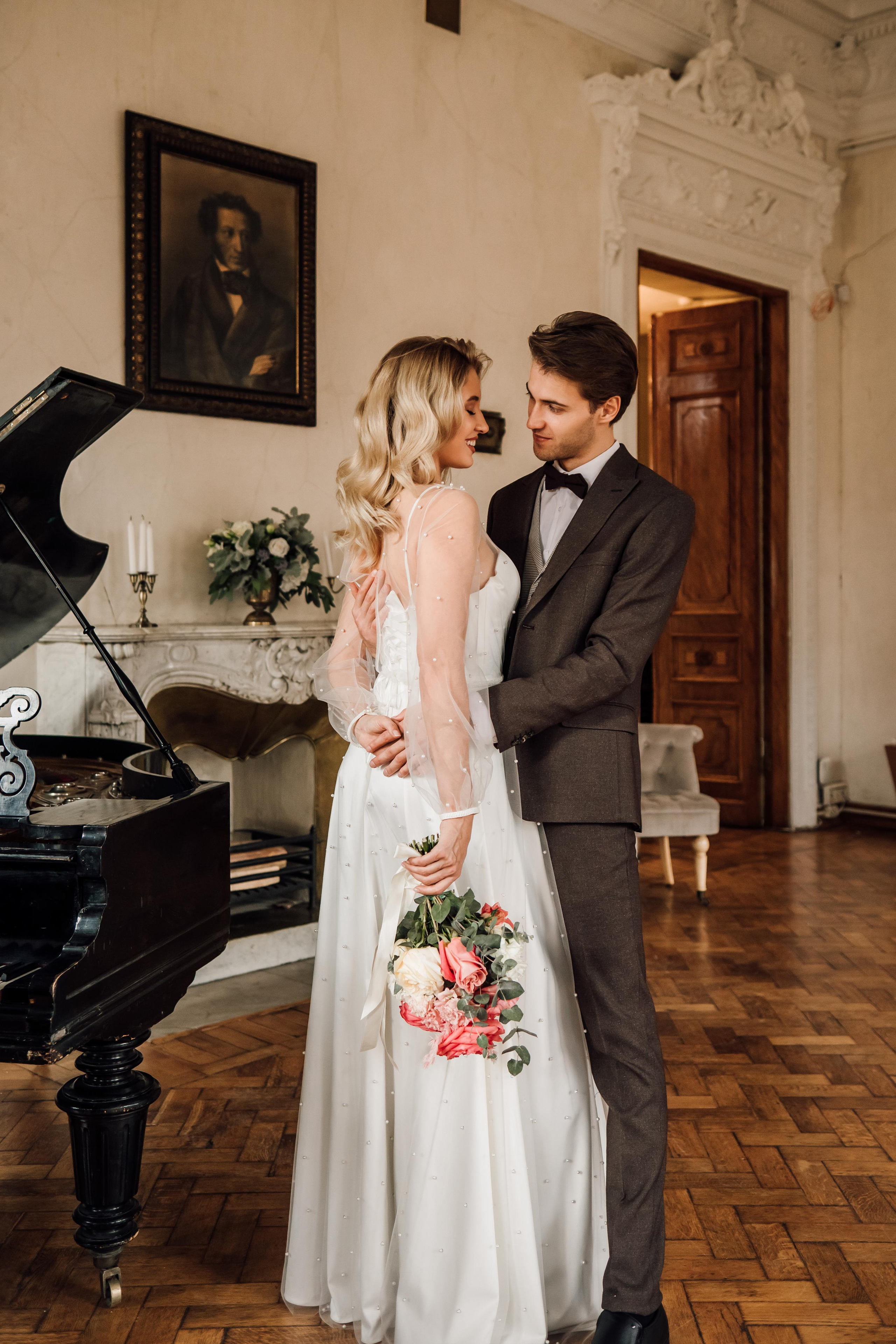 Анна и Андрей. Библиотека им. Пушкина. Свадебный и семейный фотограф в Москве Евгения Лисина