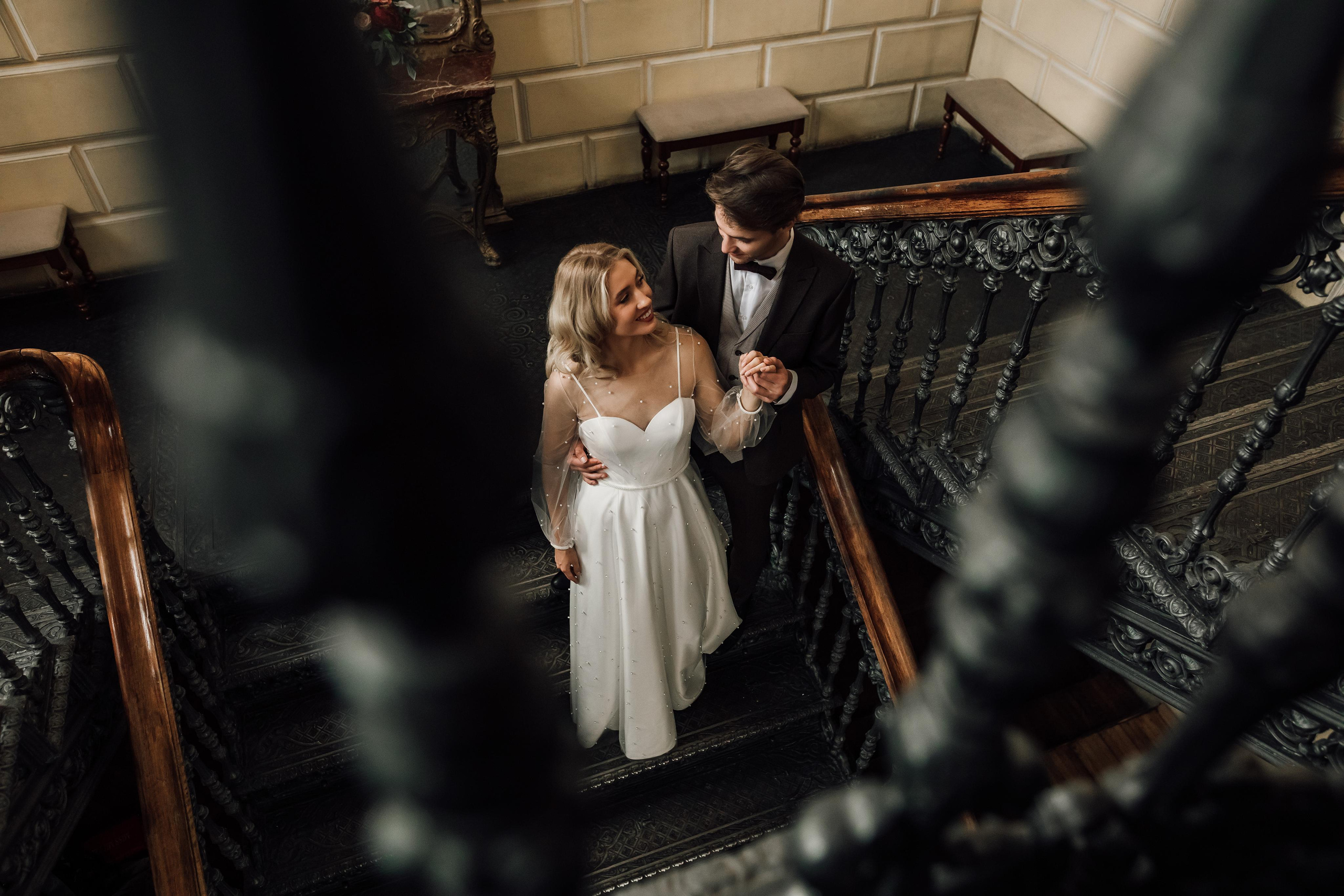 Анна и Андрей. Библиотека им. Пушкина. Свадебный и семейный фотограф в Москве Евгения Лисина