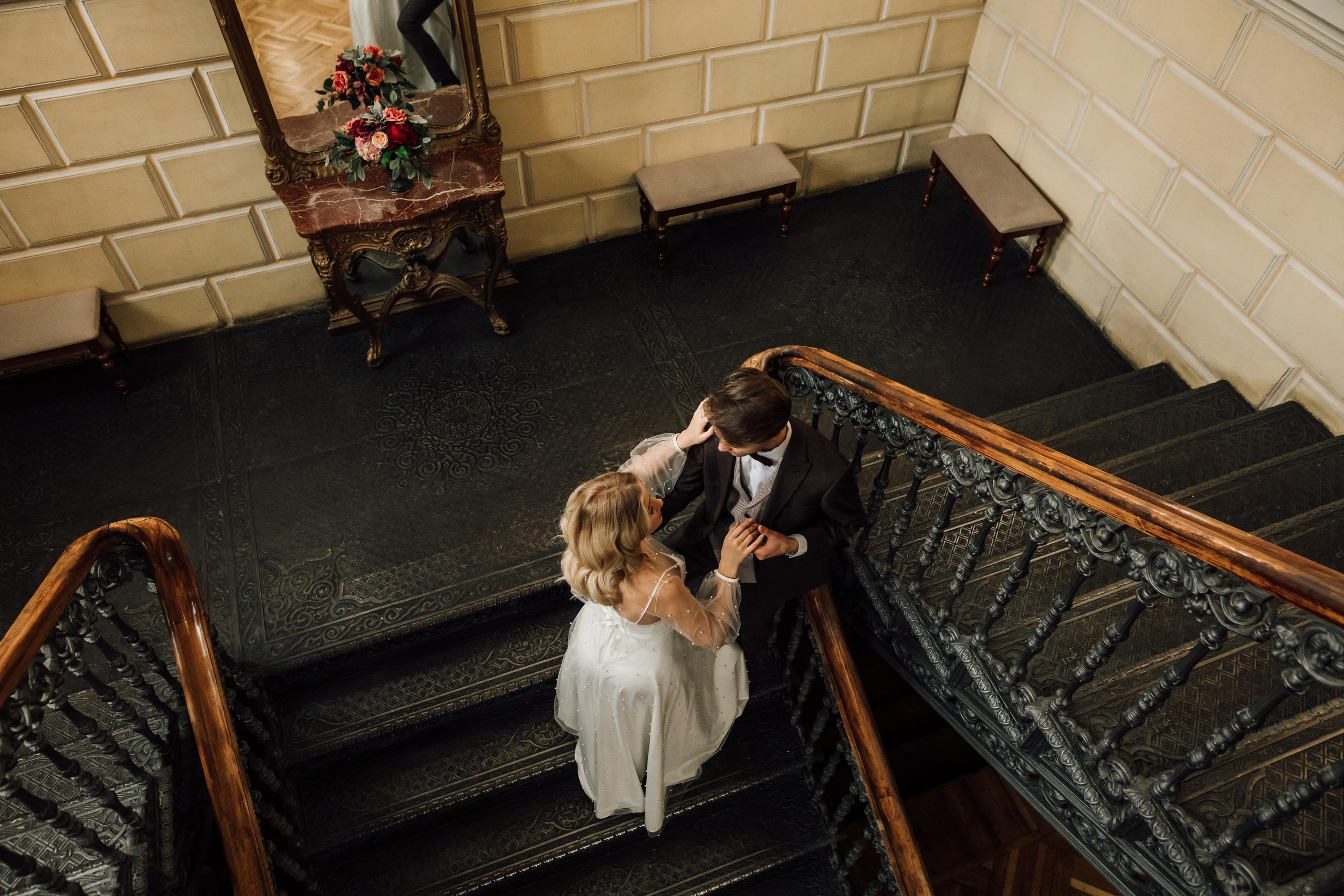 Анна и Андрей. Библиотека им. Пушкина. Свадебный и семейный фотограф в Москве Евгения Лисина