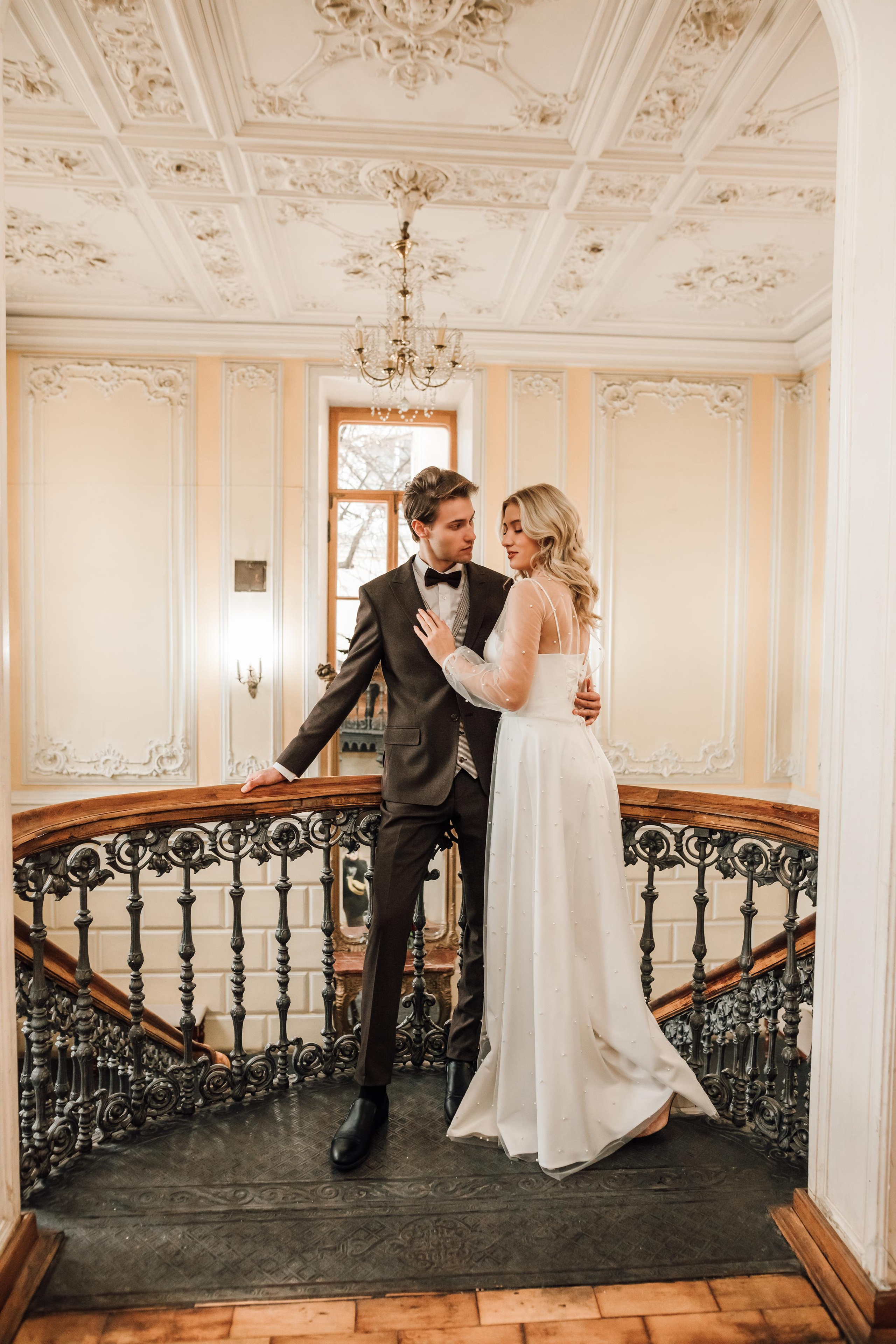 Анна и Андрей. Библиотека им. Пушкина. Свадебный и семейный фотограф в Москве Евгения Лисина