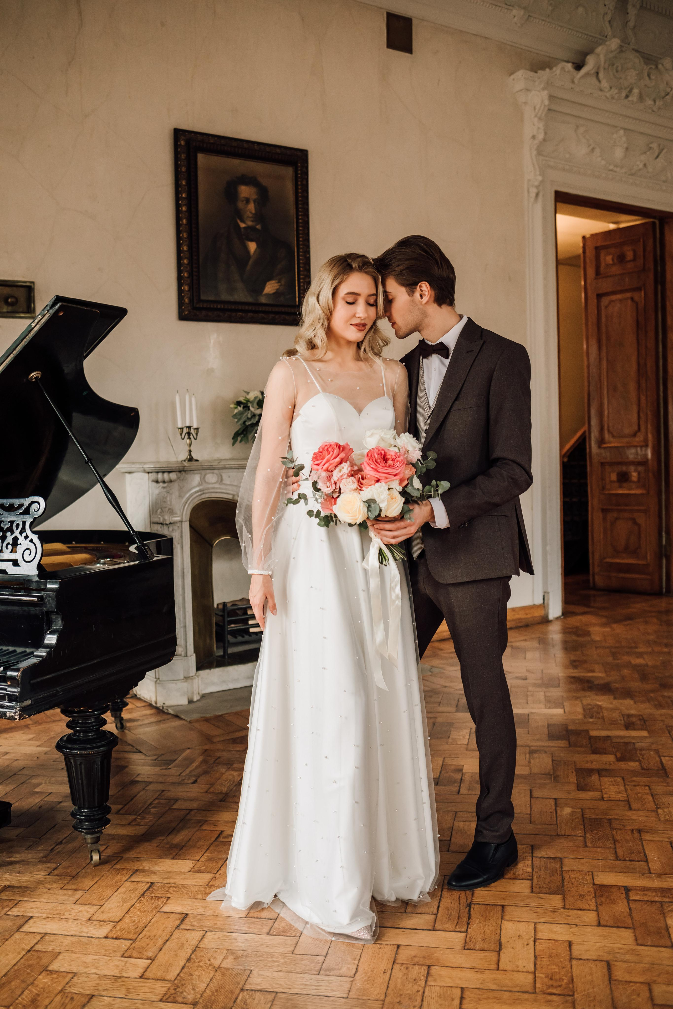 Анна и Андрей. Библиотека им. Пушкина. Свадебный и семейный фотограф в Москве Евгения Лисина