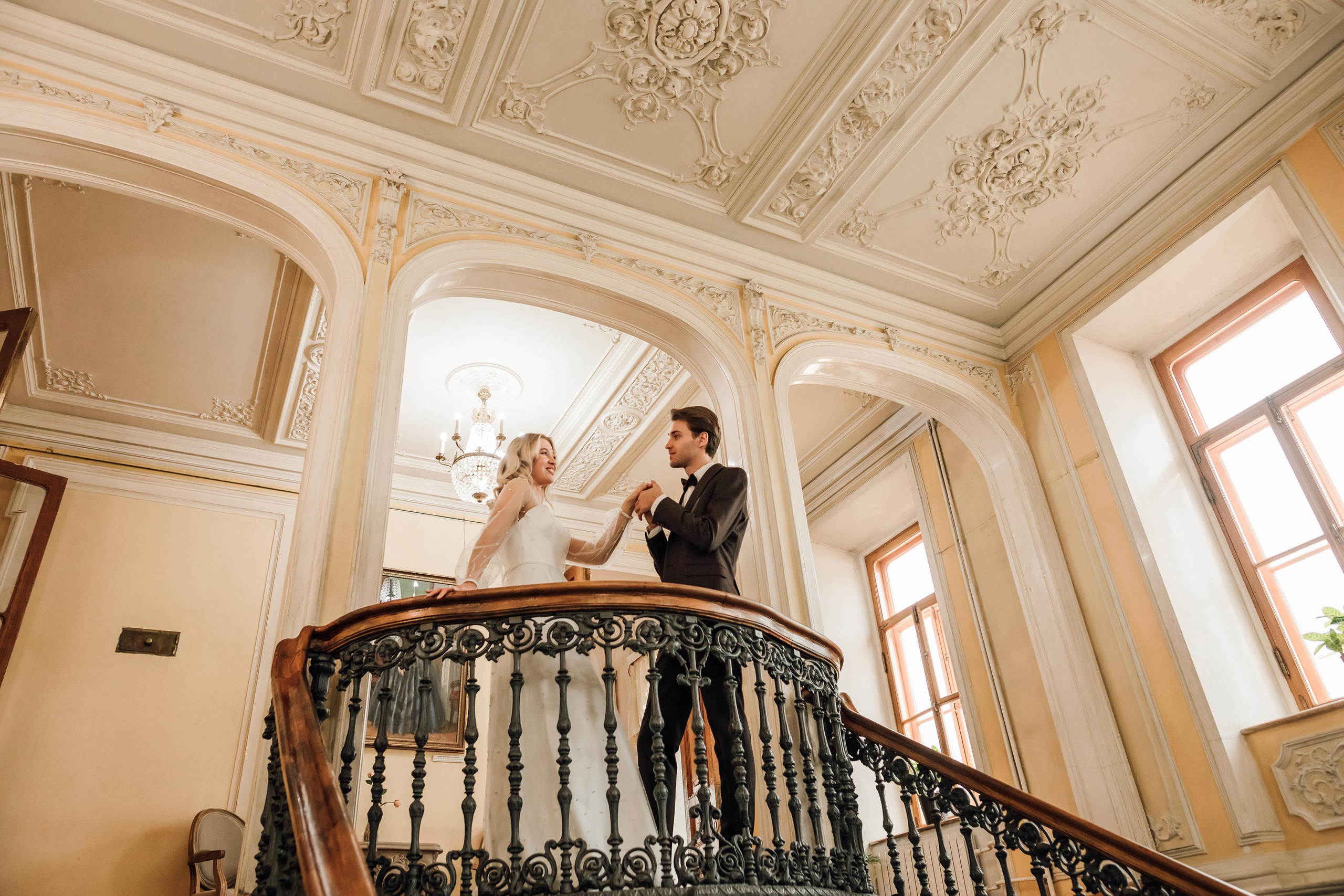 Анна и Андрей. Библиотека им. Пушкина. Свадебный и семейный фотограф в Москве Евгения Лисина