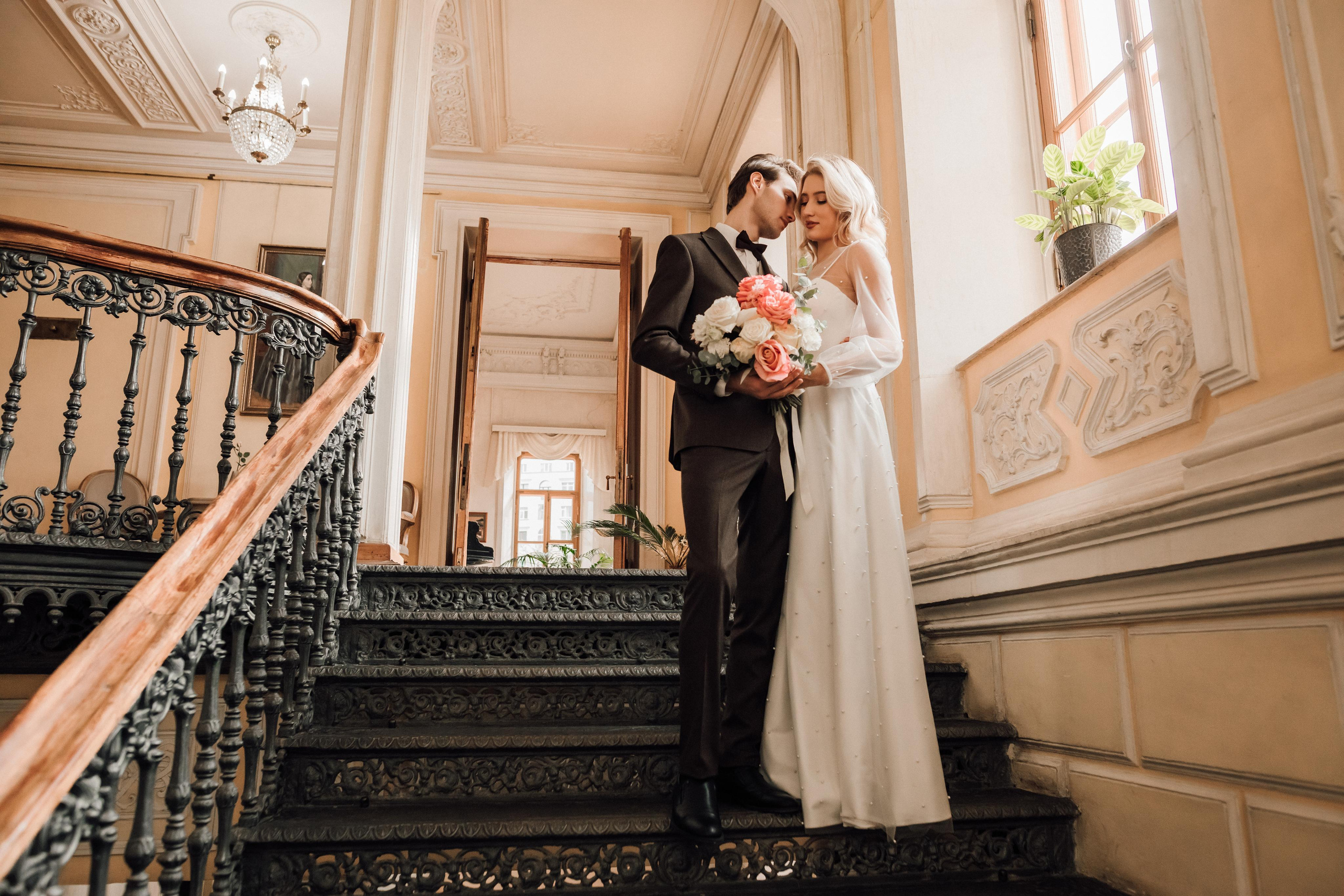 Анна и Андрей. Библиотека им. Пушкина. Свадебный и семейный фотограф в Москве Евгения Лисина