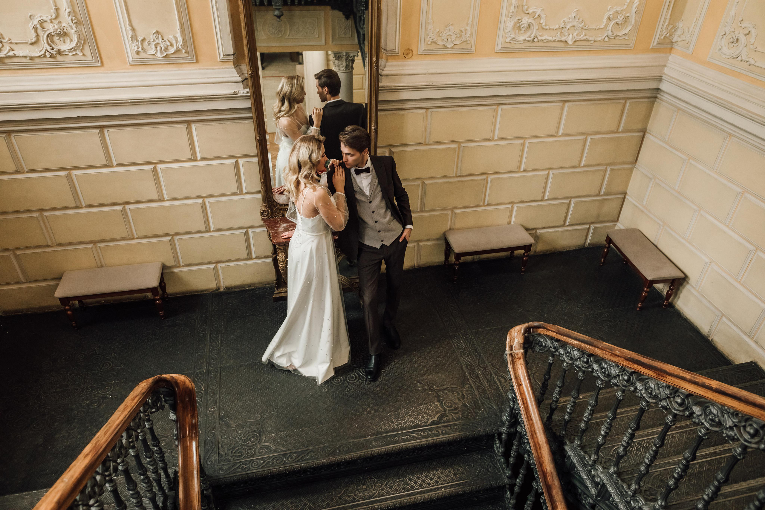 Анна и Андрей. Библиотека им. Пушкина. Свадебный и семейный фотограф в Москве Евгения Лисина