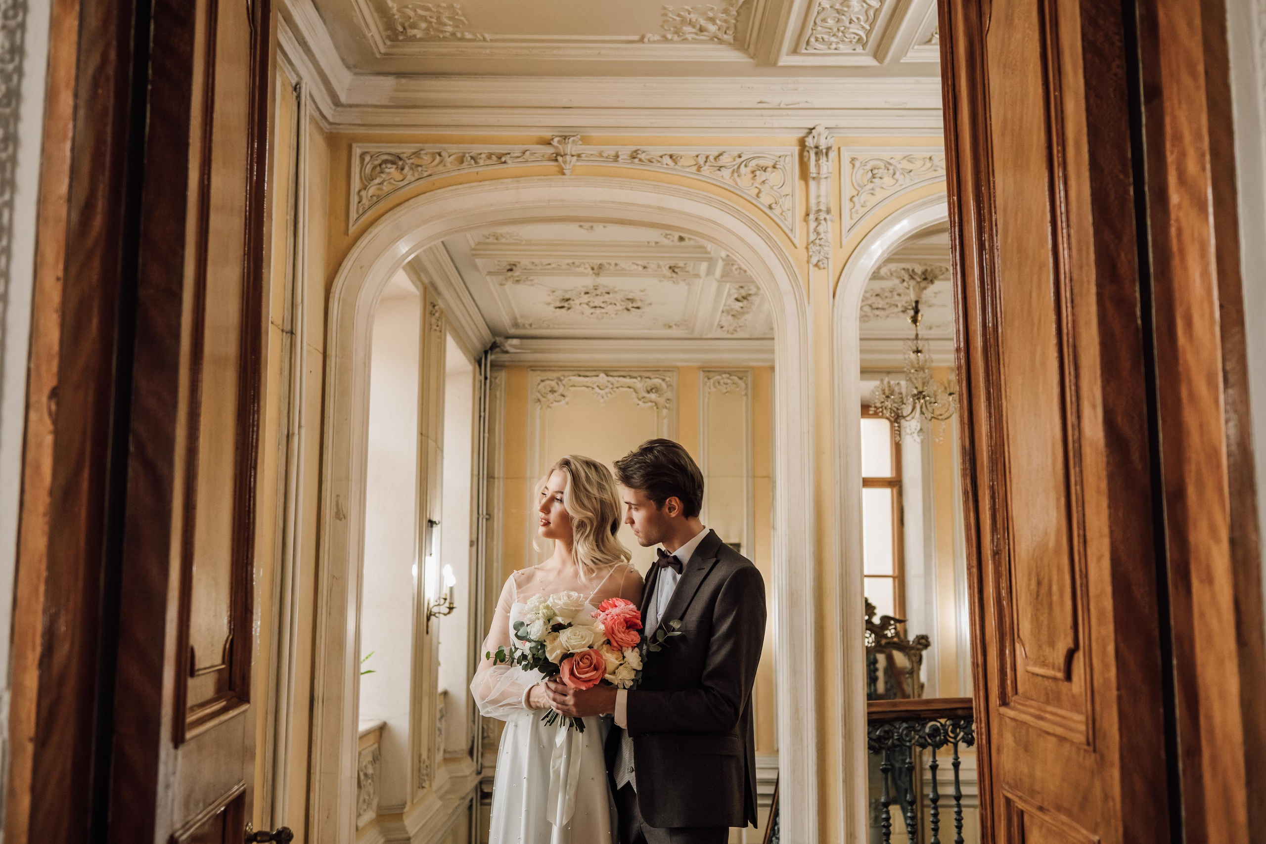 Анна и Андрей. Библиотека им. Пушкина. Свадебный и семейный фотограф в Москве Евгения Лисина