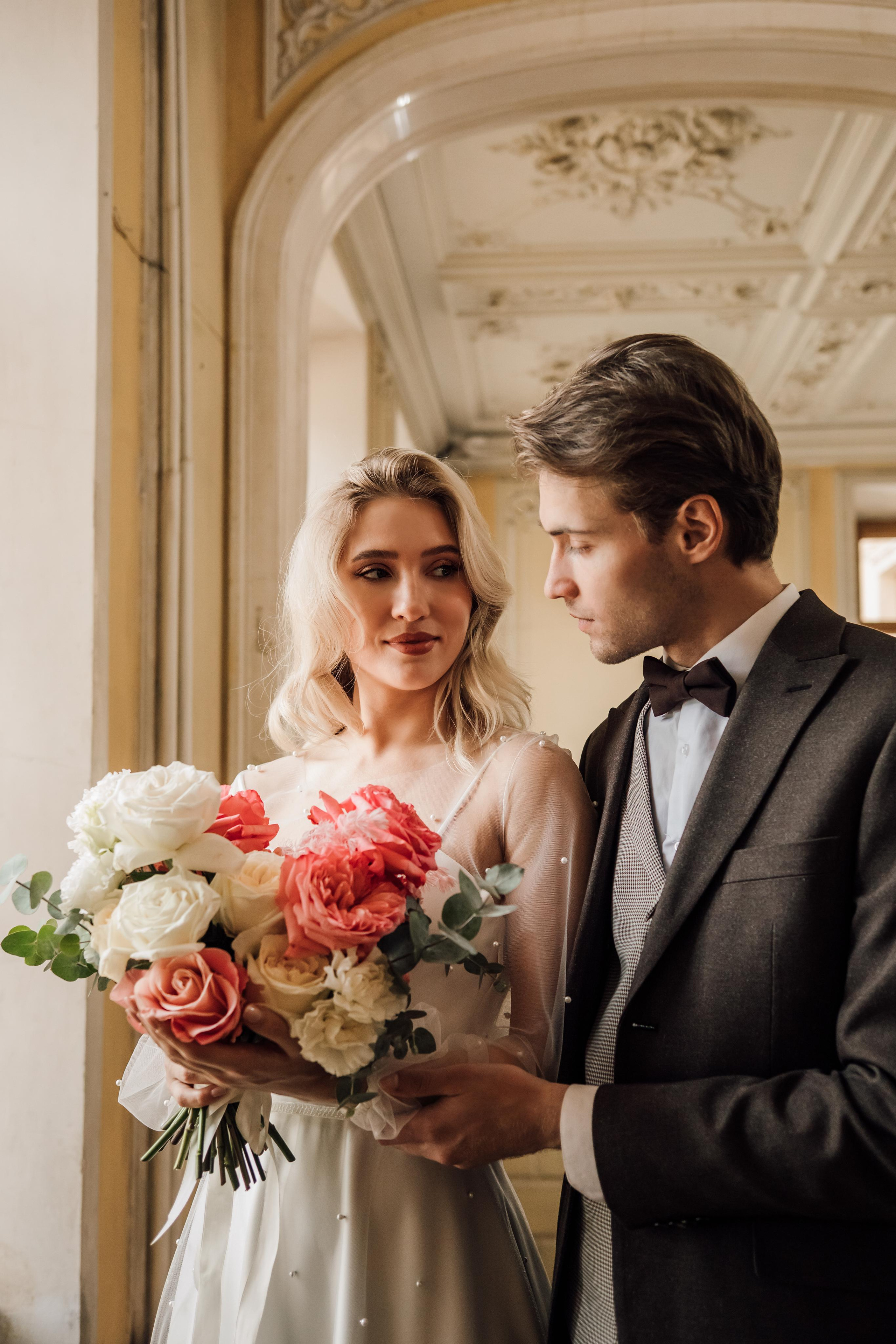 Анна и Андрей. Библиотека им. Пушкина. Свадебный и семейный фотограф в Москве Евгения Лисина