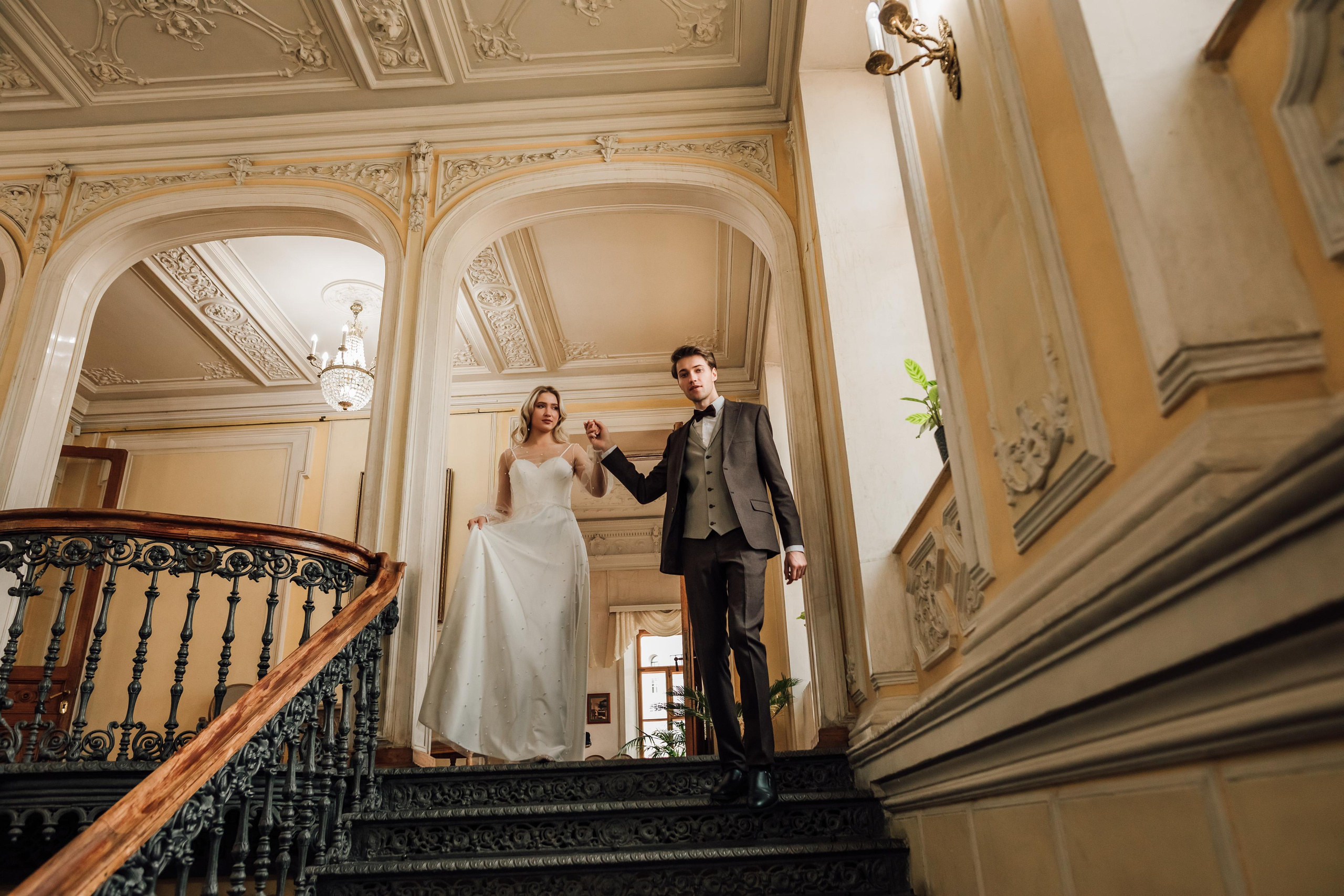 Анна и Андрей. Библиотека им. Пушкина. Свадебный и семейный фотограф в Москве Евгения Лисина