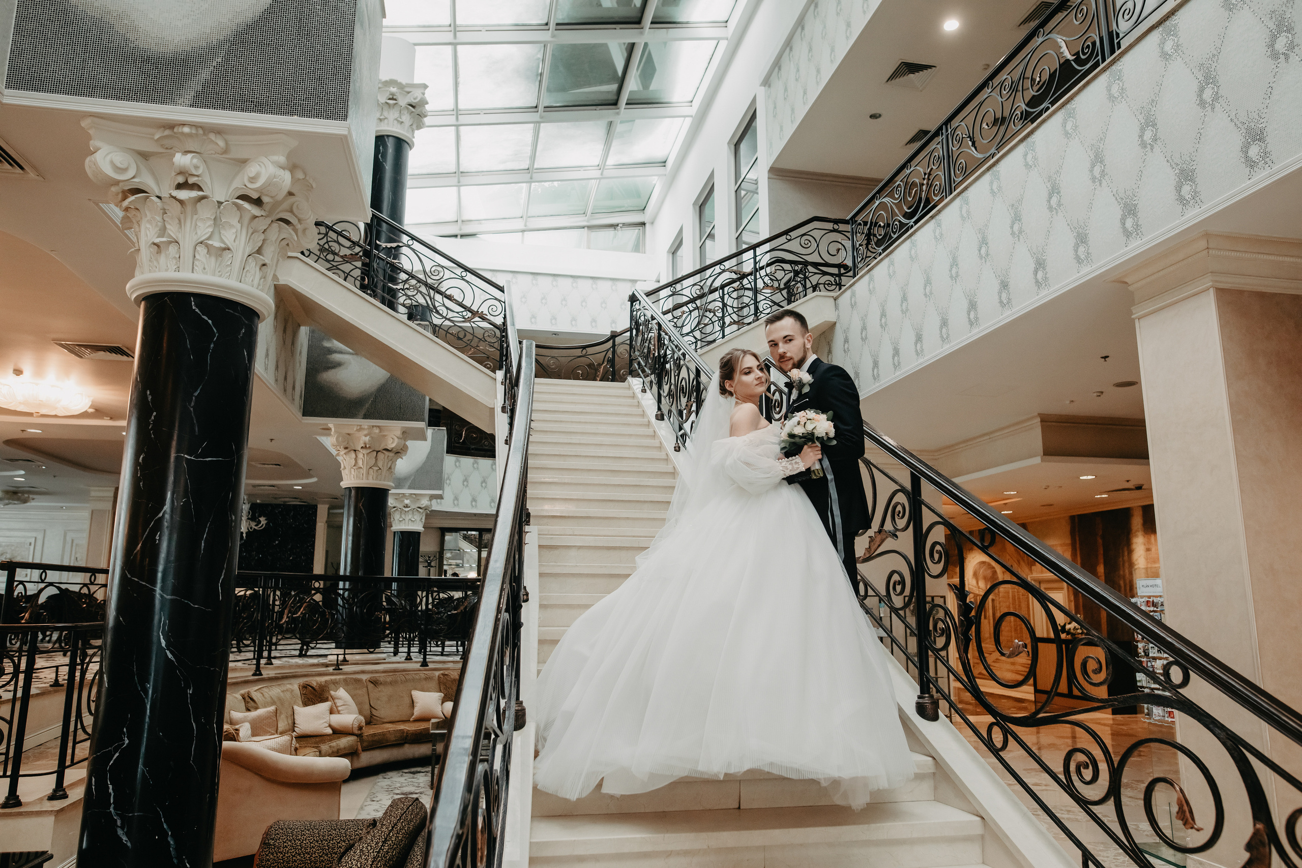 Лена и Леша. Отель Милан. Свадебный и семейный фотограф в Москве Евгения Лисина